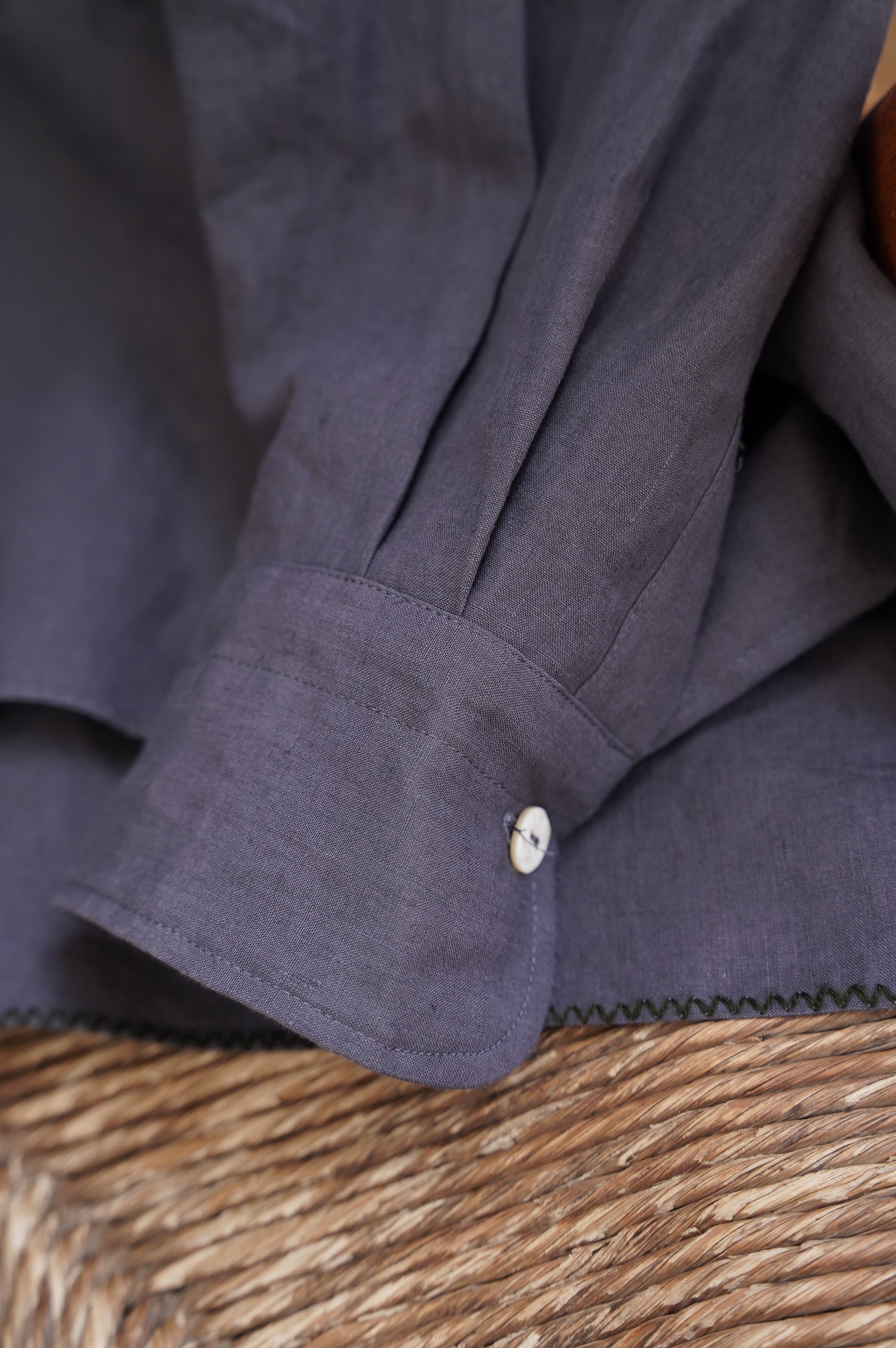 MAATEE&SONS "ARTI SHIRTS SUPER FINE HEMP" [擦れたNAVY]