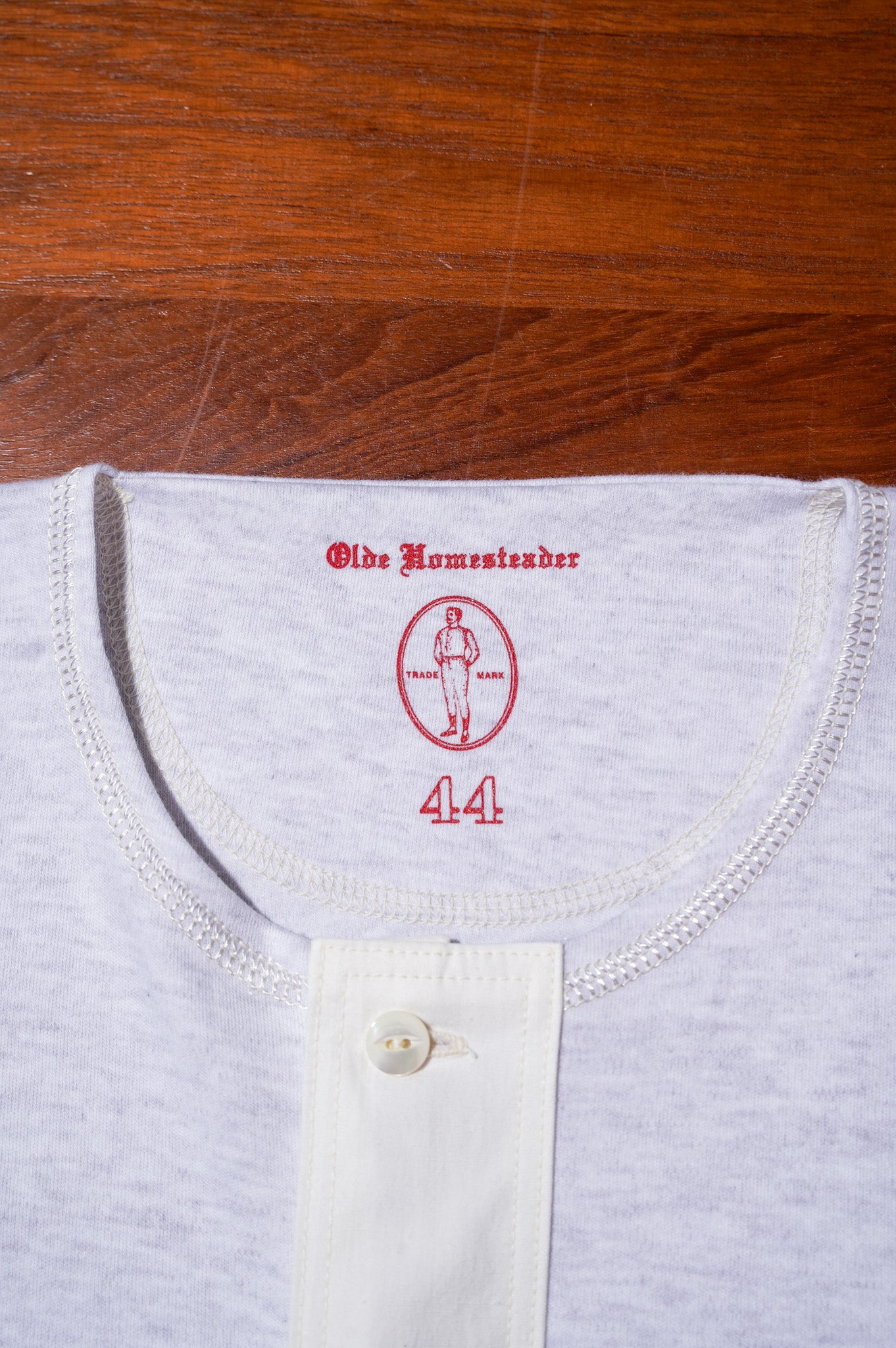 OLDE HOMESTEADER "HENLEY NECK SHORT SLEEVE" -INTERLOCK-