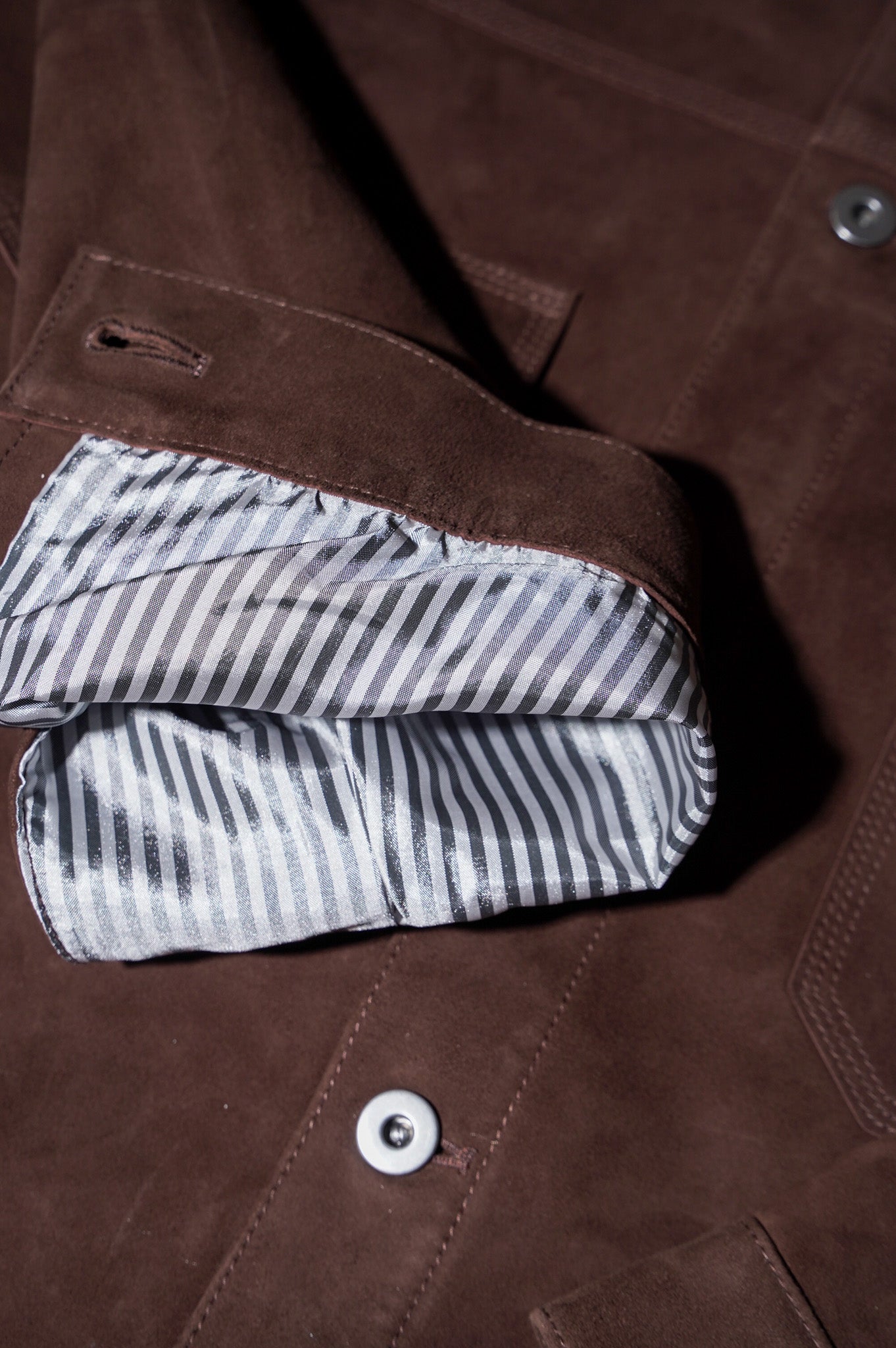 Gurank "Goat Suede Trucker Jacket"