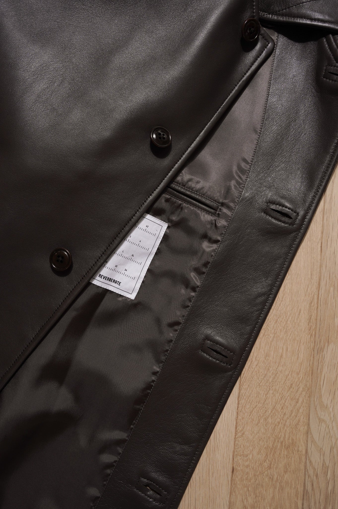 REVERBEARTE "TAILORED LEATHER JACKET"