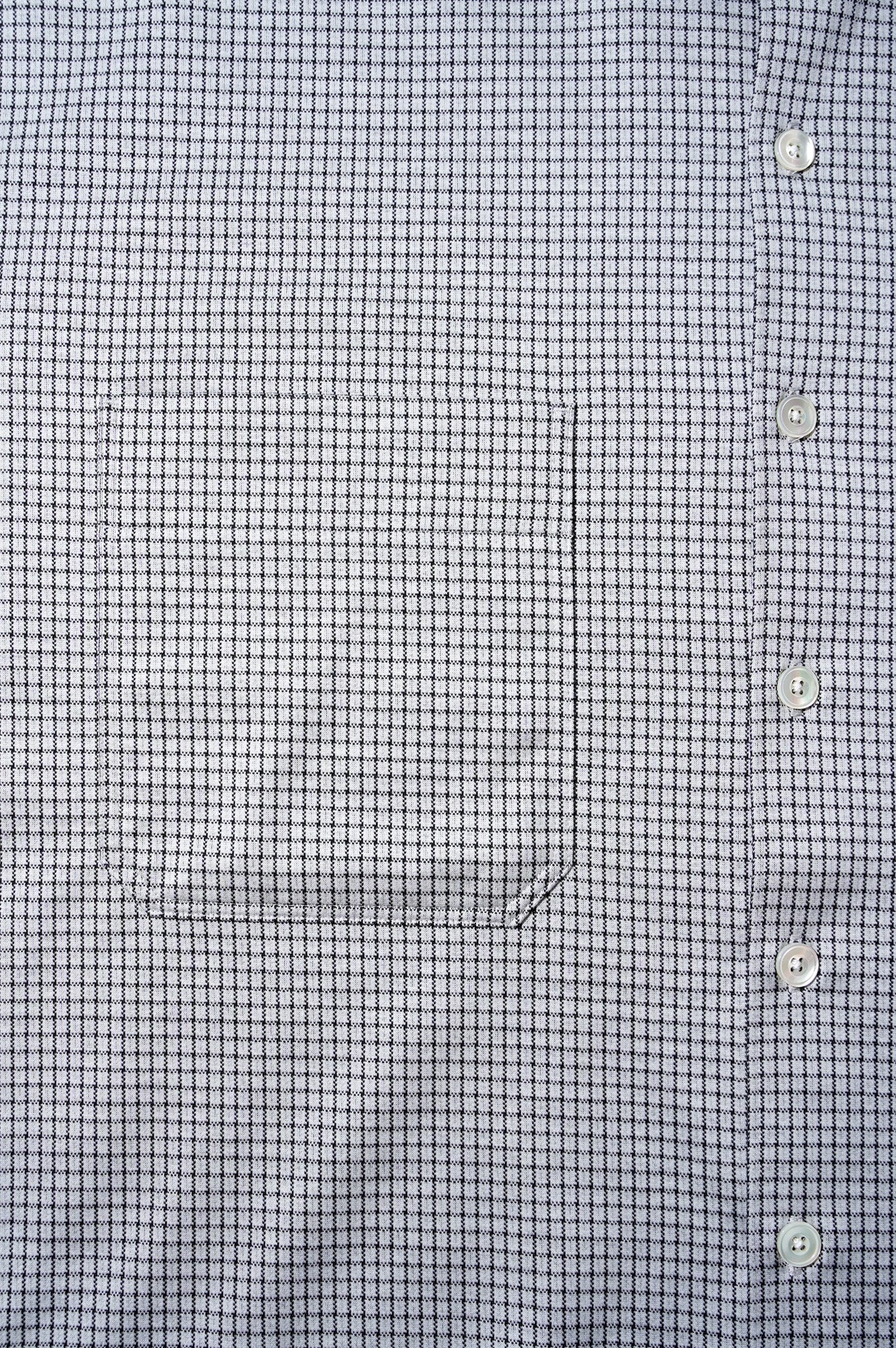 KAMEMASA PHIL. "36G CHECK BALISE SHIRT" [WHITE]