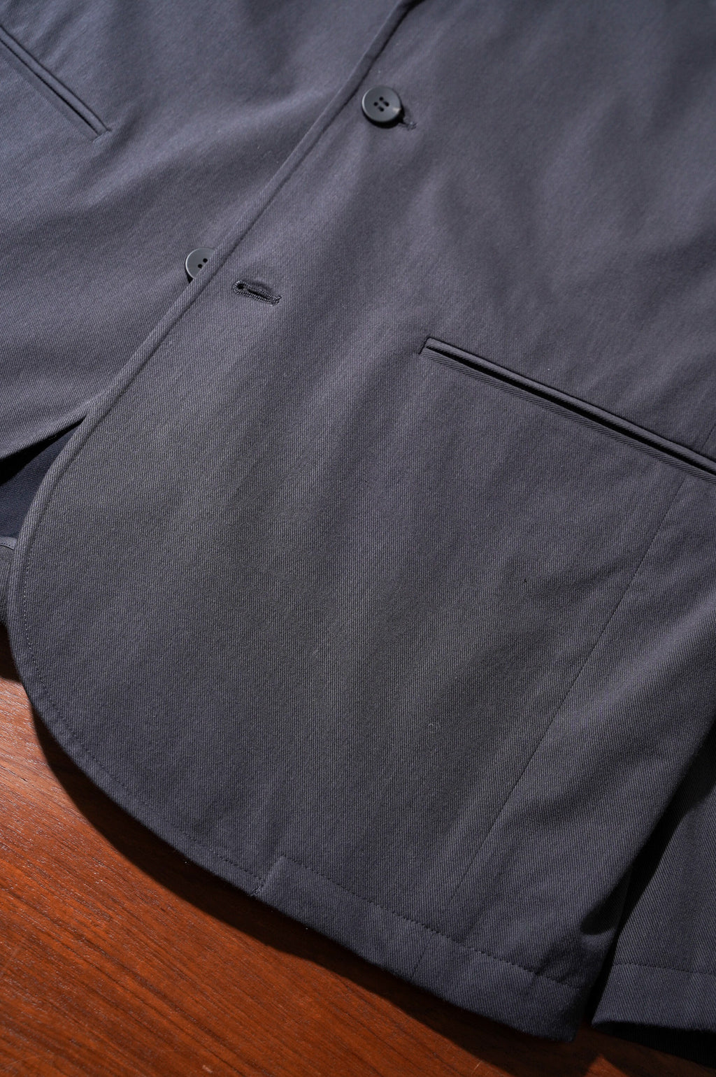 KANEMASA PHIL. "46G SOLARO 2B JACKET" [CHARCOAL BLACK]