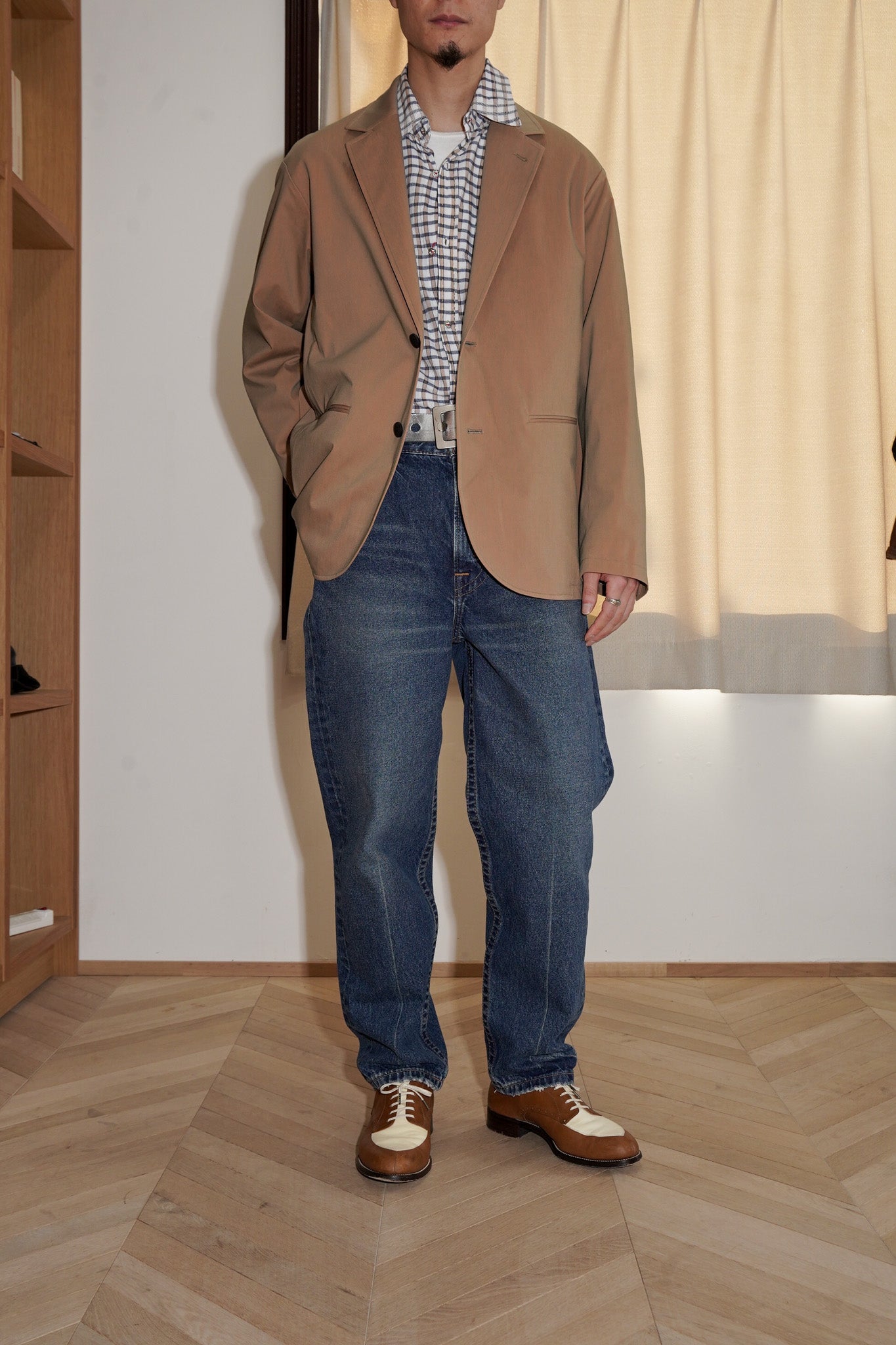 KANEMASA PHIL. "46G SOLARO 2B JACKET" [KHAKI ORANGE]