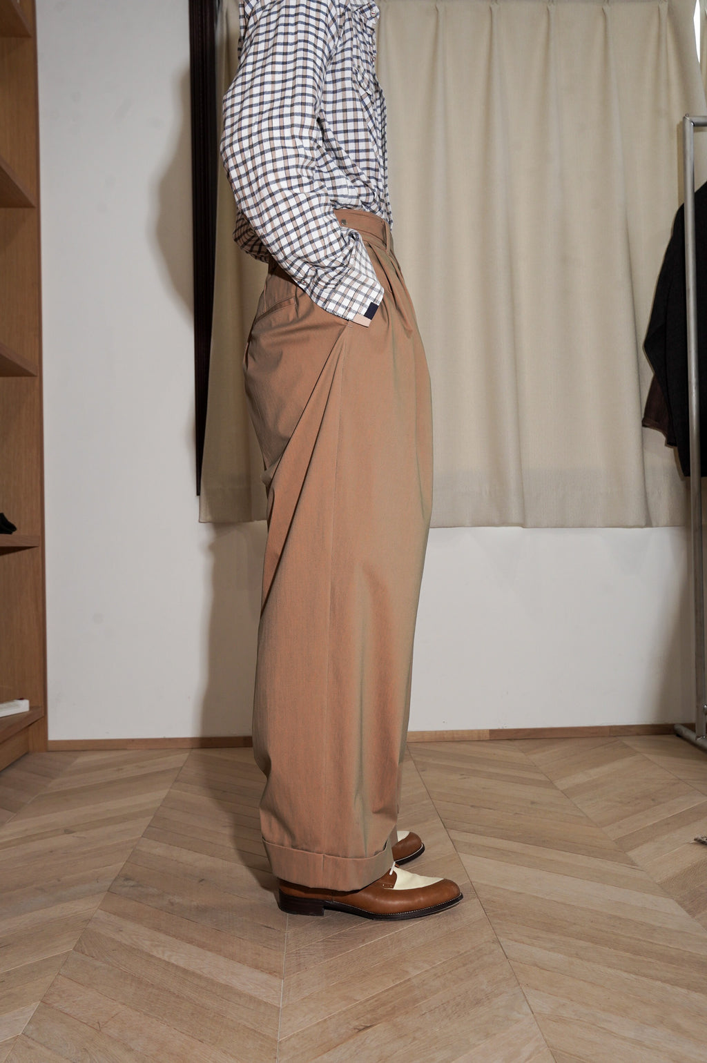 KANEMASA PHIL. "46G SOLARO GURKHA PANTS" [KHAKI ORANGE]