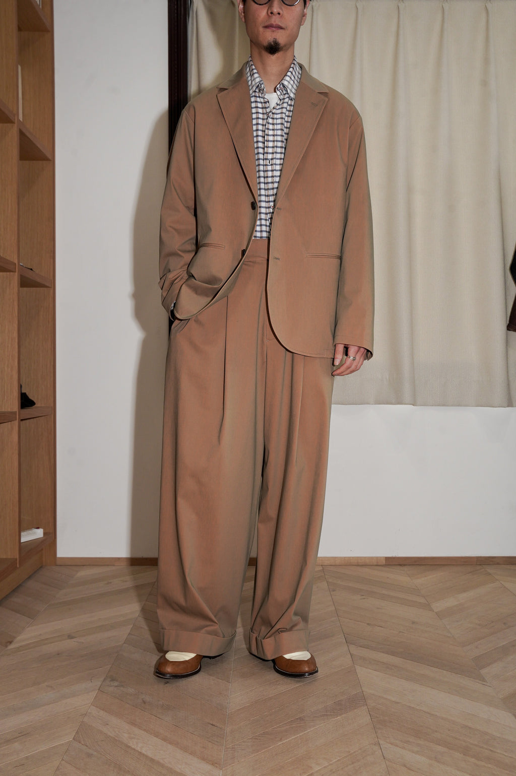 KANEMASA PHIL. "46G SOLARO 2B JACKET" [KHAKI ORANGE]