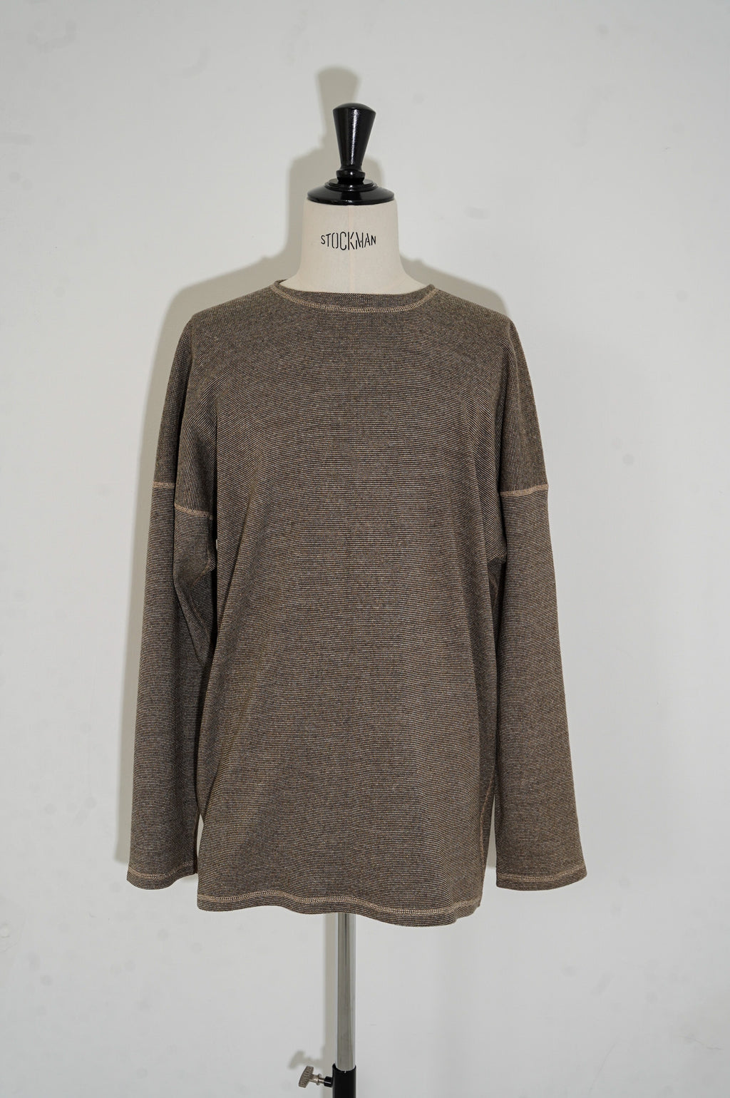 OLDE HOMESTEADER YOUTH "TWEEDISH RIB" CREW NECK LONG SLEEVE [BROWN]