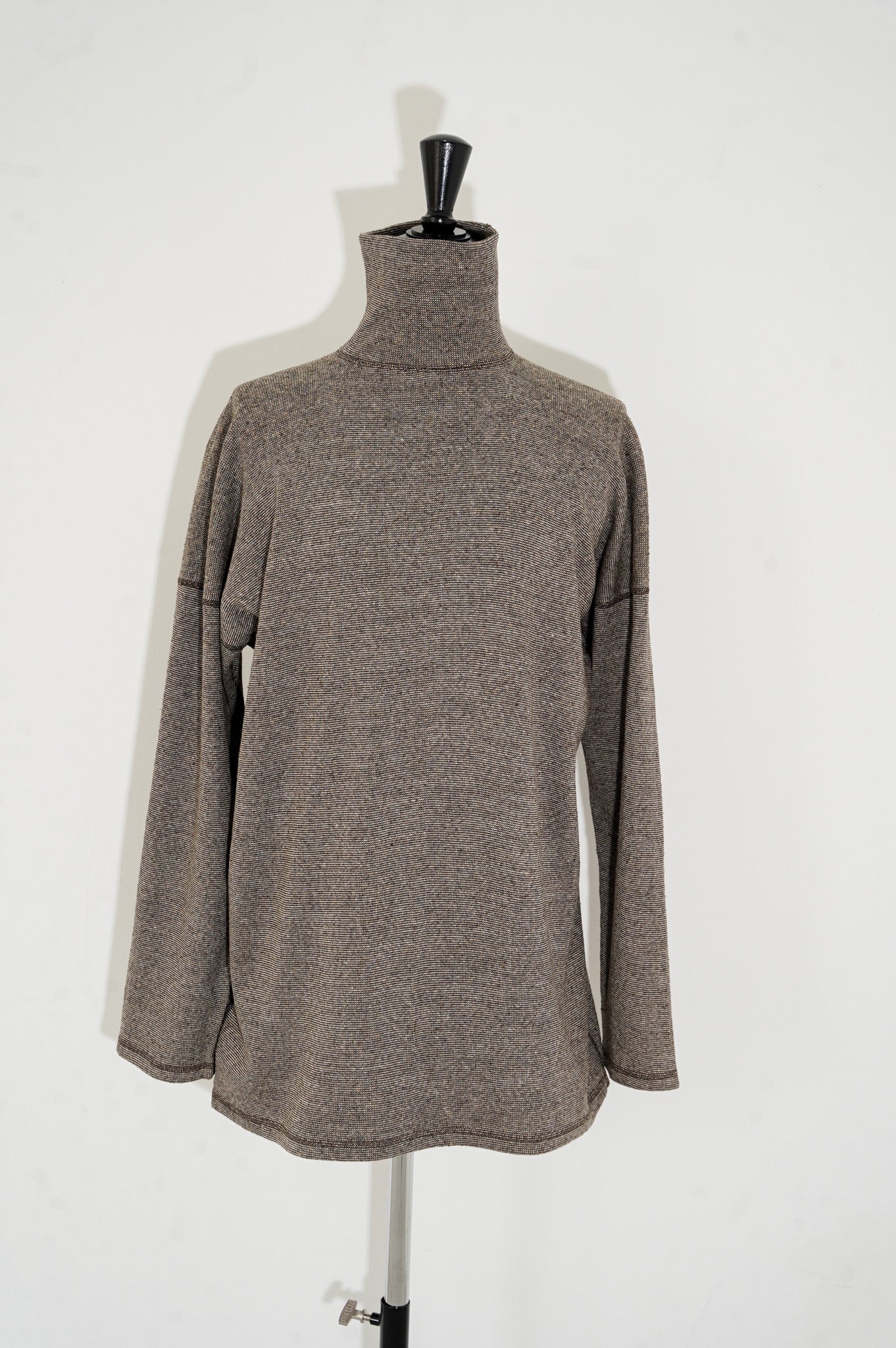 OLDE HOMESTEADER YOUTH "TWEEDISH RIB" TURTLE NECK LONG SLEEVE [CHARCOAL]