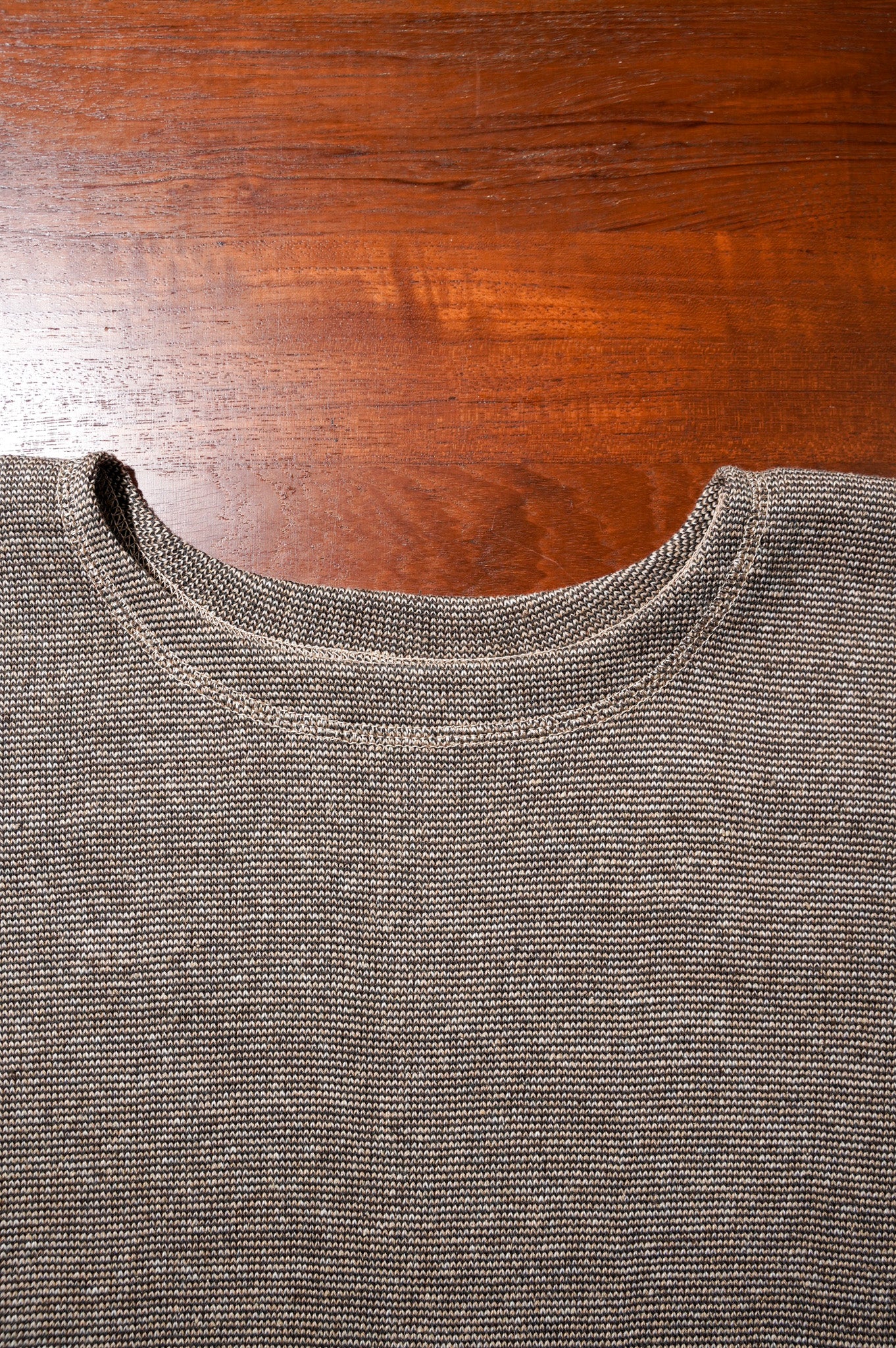 OLDE HOMESTEADER YOUTH "TWEEDISH RIB" CREW NECK LONG SLEEVE [BROWN]