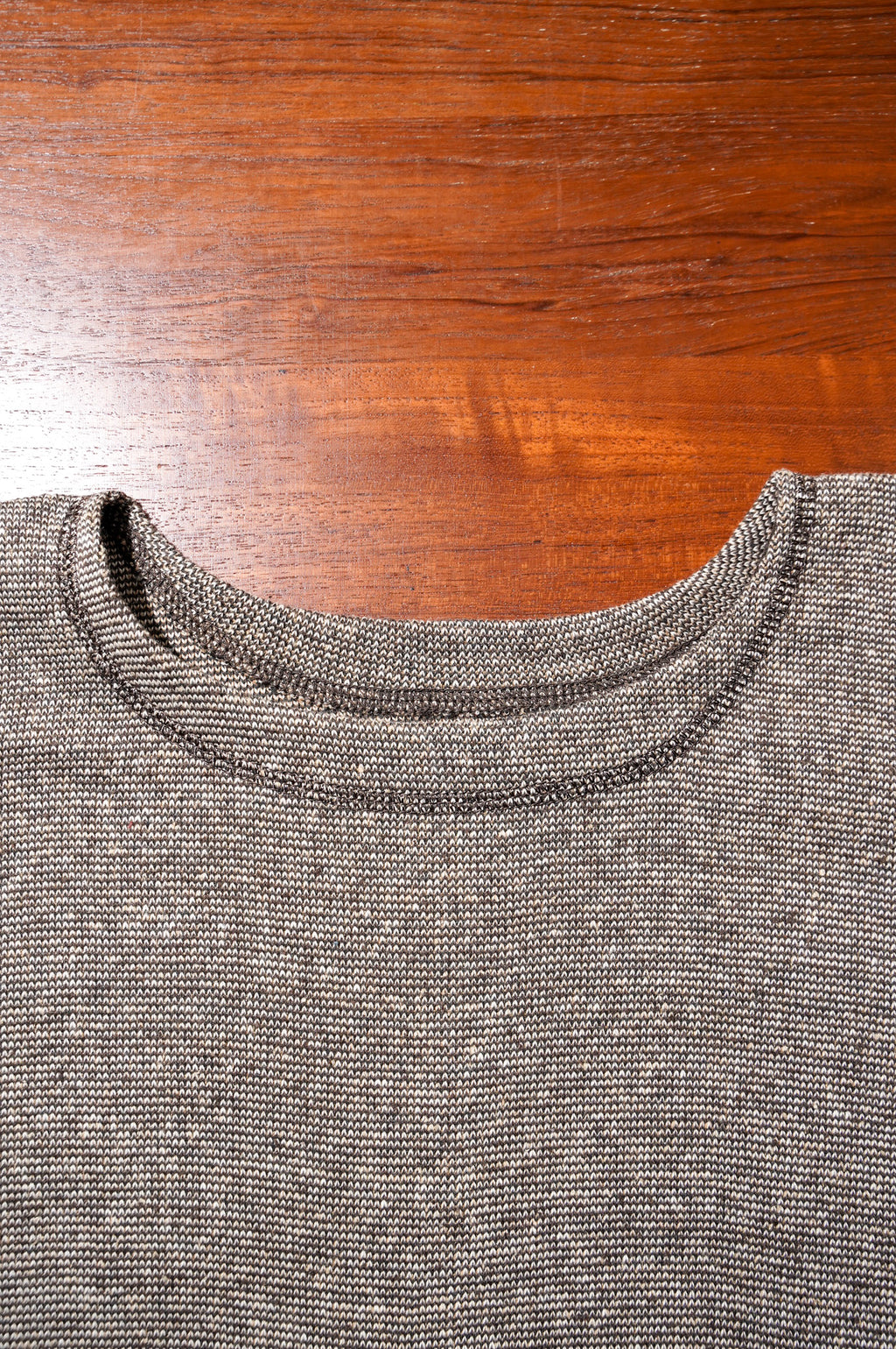 OLDE HOMESTEADER "TWEEDISH RIB" CREW NECK LONG SLEEVE [CHARCOAL]
