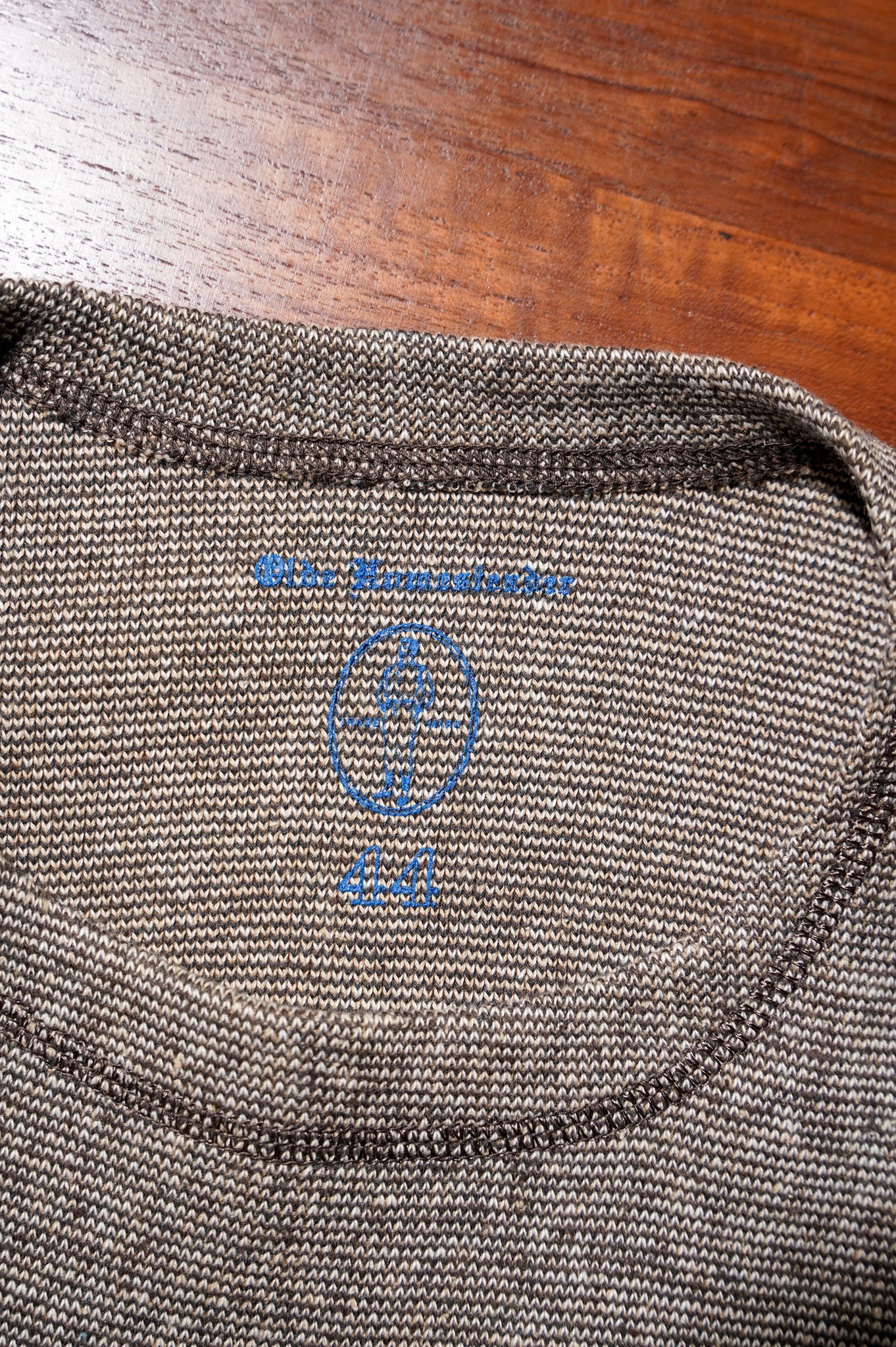 OLDE HOMESTEADER "TWEEDISH RIB" CREW NECK LONG SLEEVE [CHARCOAL]