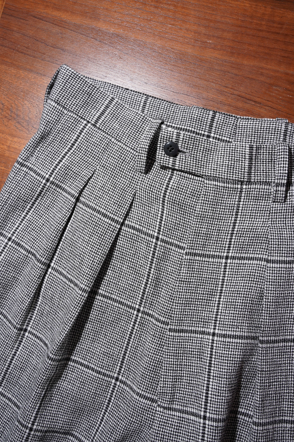 m's braque "TUCKED BAGGY PANTS" [BLACK&WHITE]