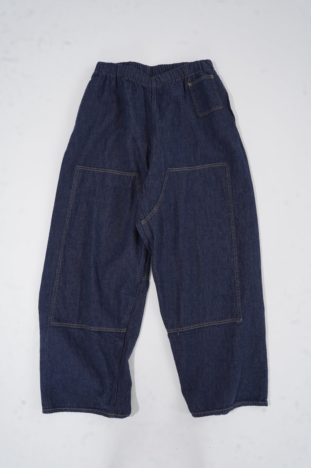 Gurank "8oz raw denim double knee pants"