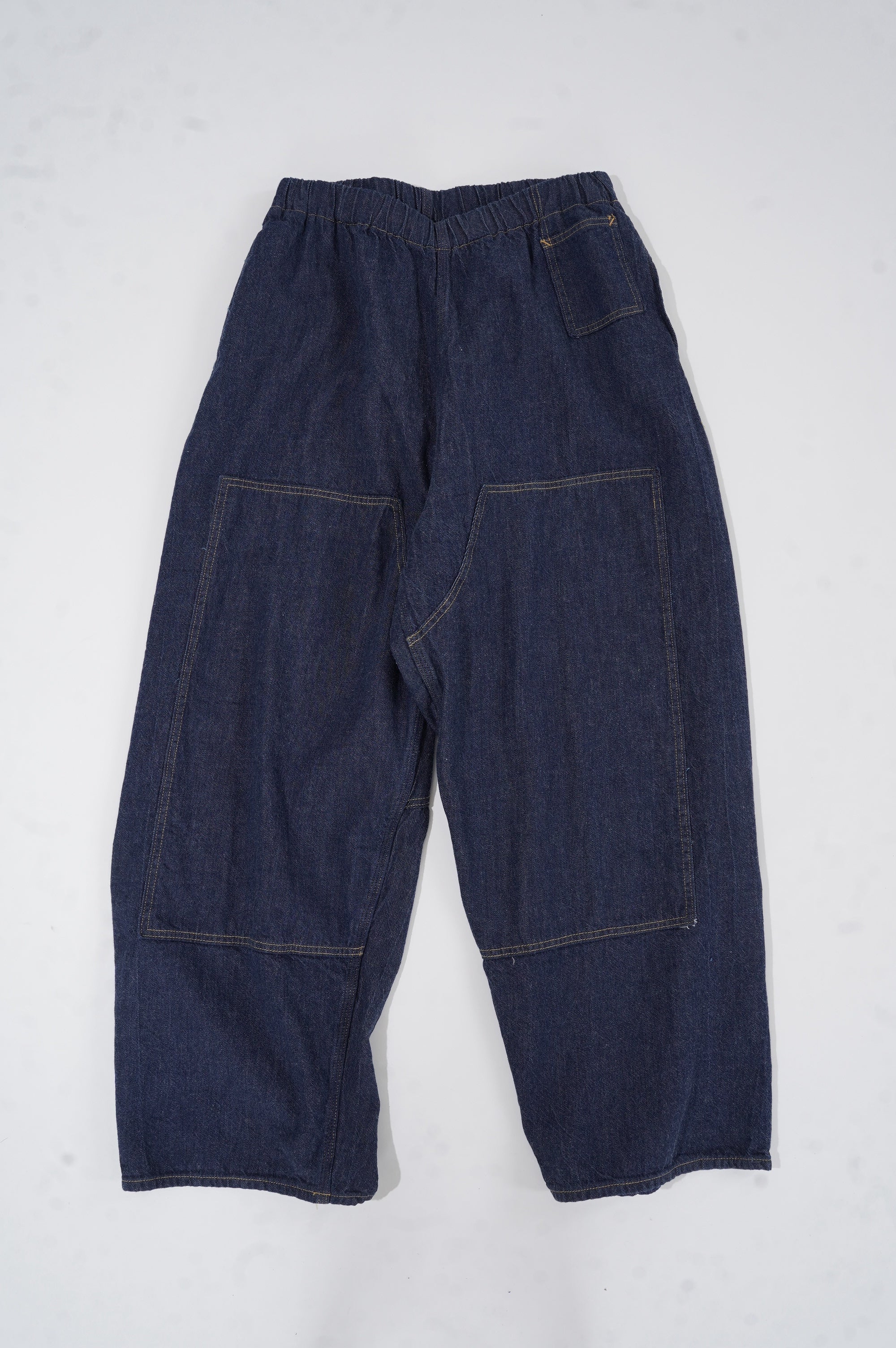 Gurank "8oz raw denim double knee pants"