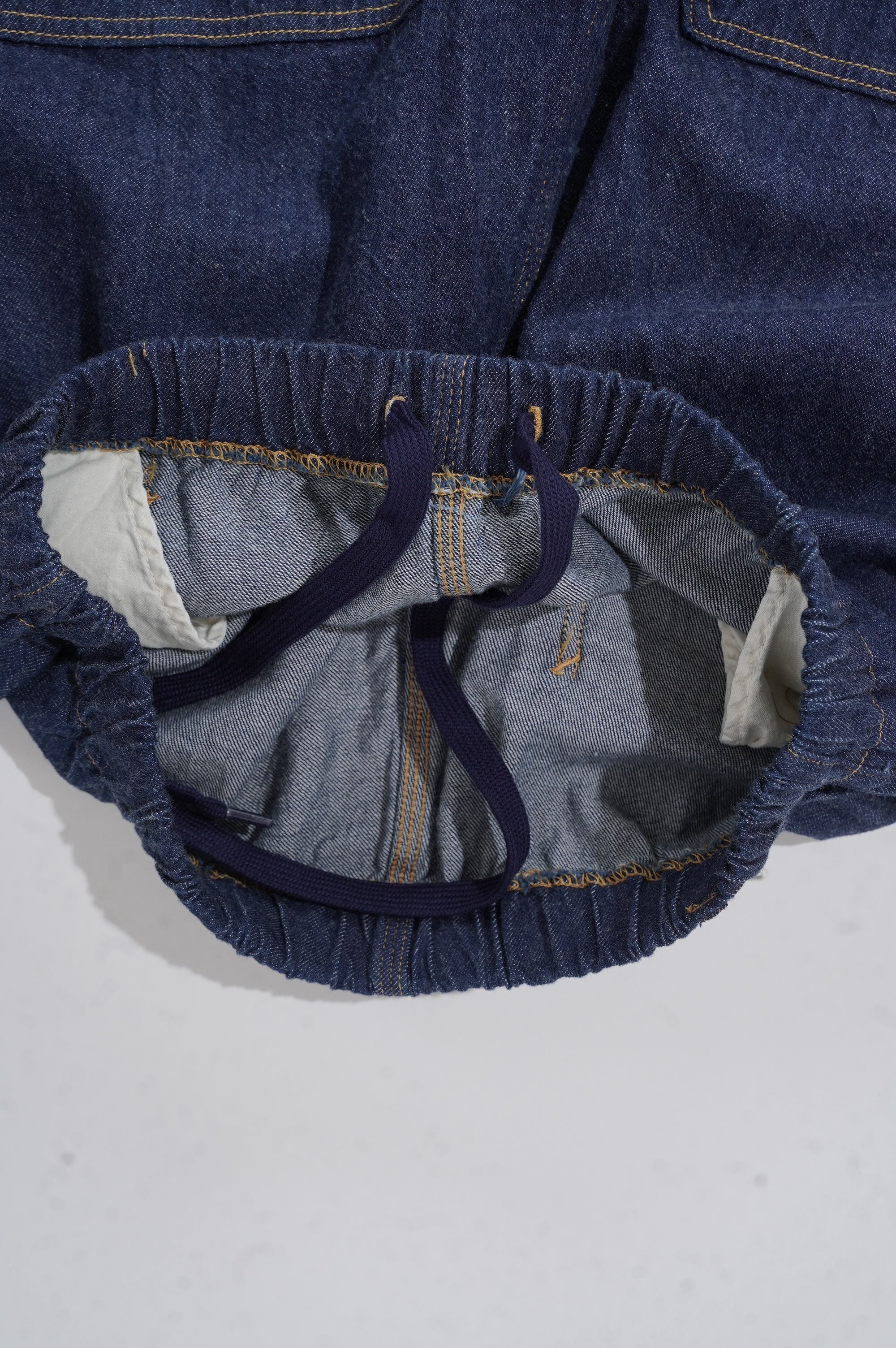 Gurank "8oz raw denim double knee pants"