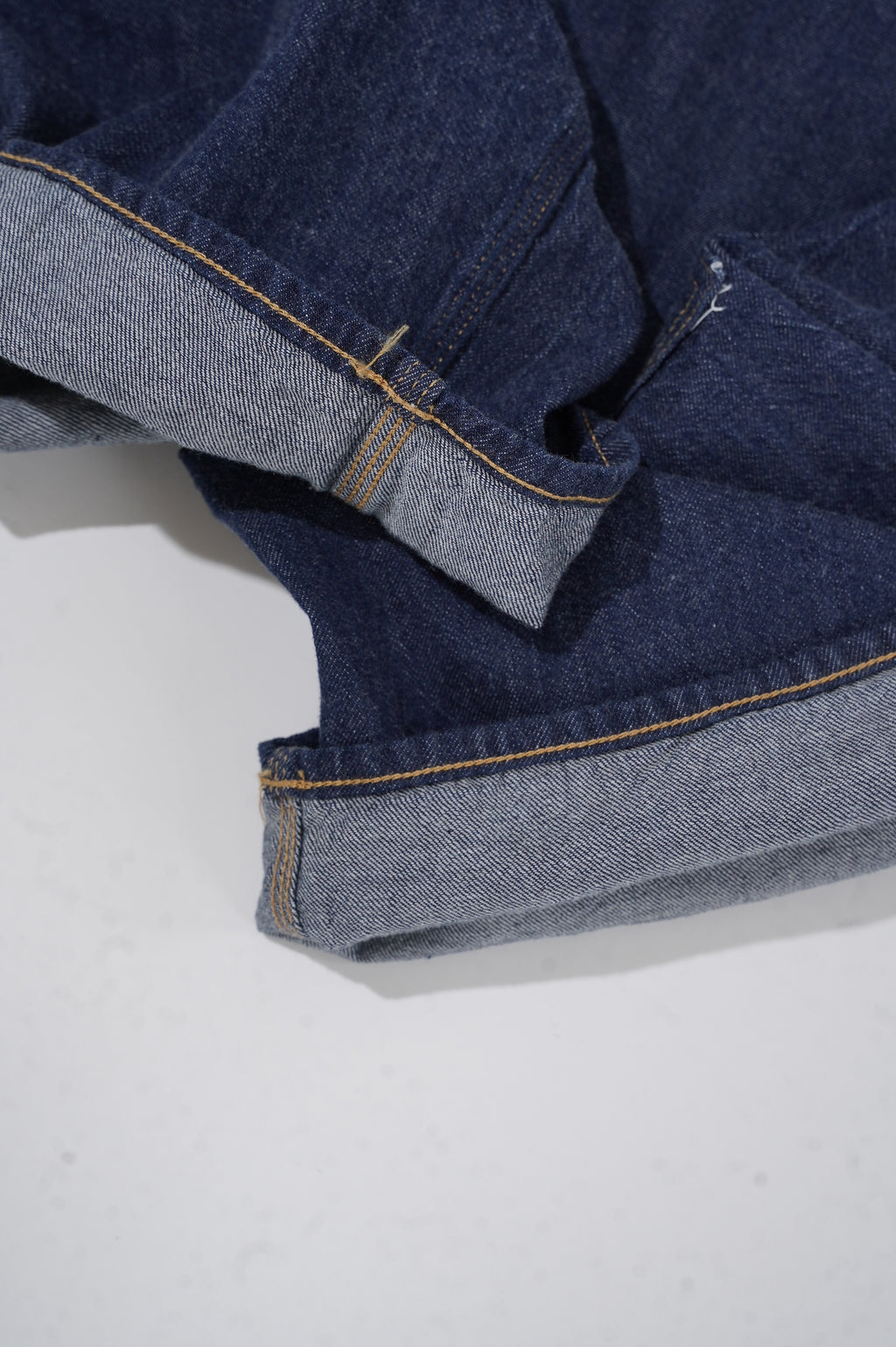 Gurank "8oz raw denim double knee pants"