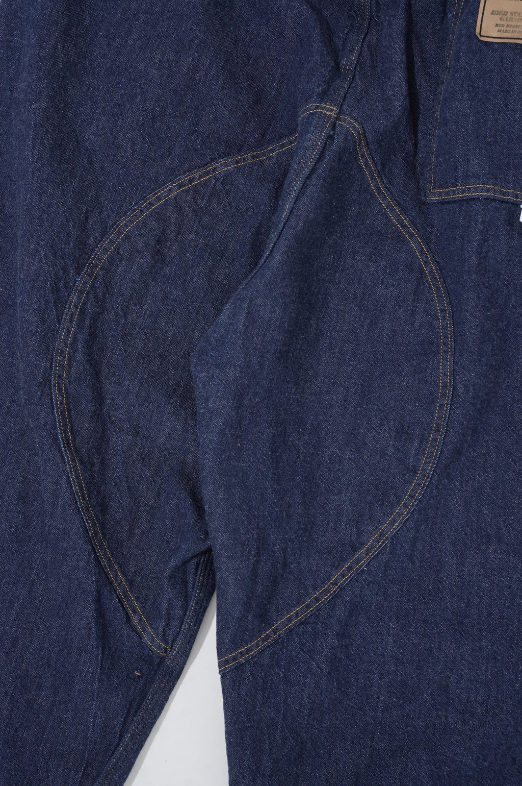 Gurank "8oz raw denim double knee pants"