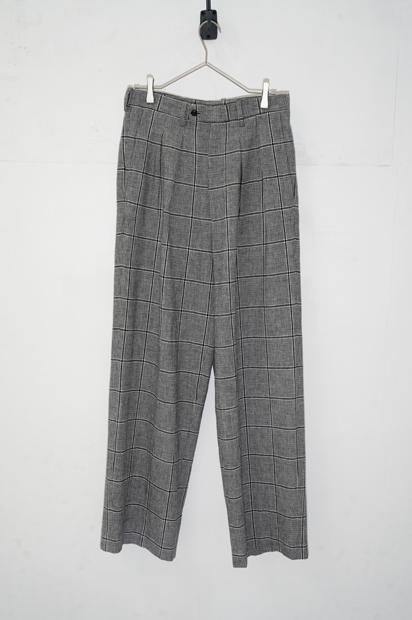 m's braque "TUCKED BAGGY PANTS" [BLACK&WHITE]