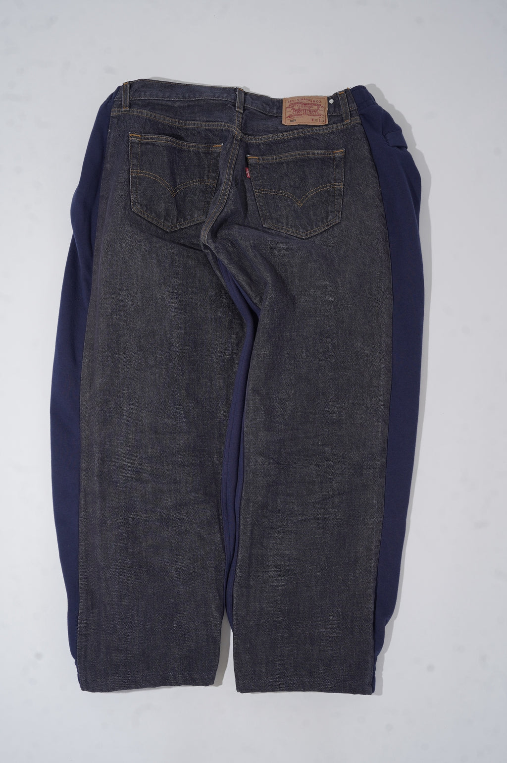 BLESS "OVER JOGGING JEANS"　［NAVY/DENIMBLUE］