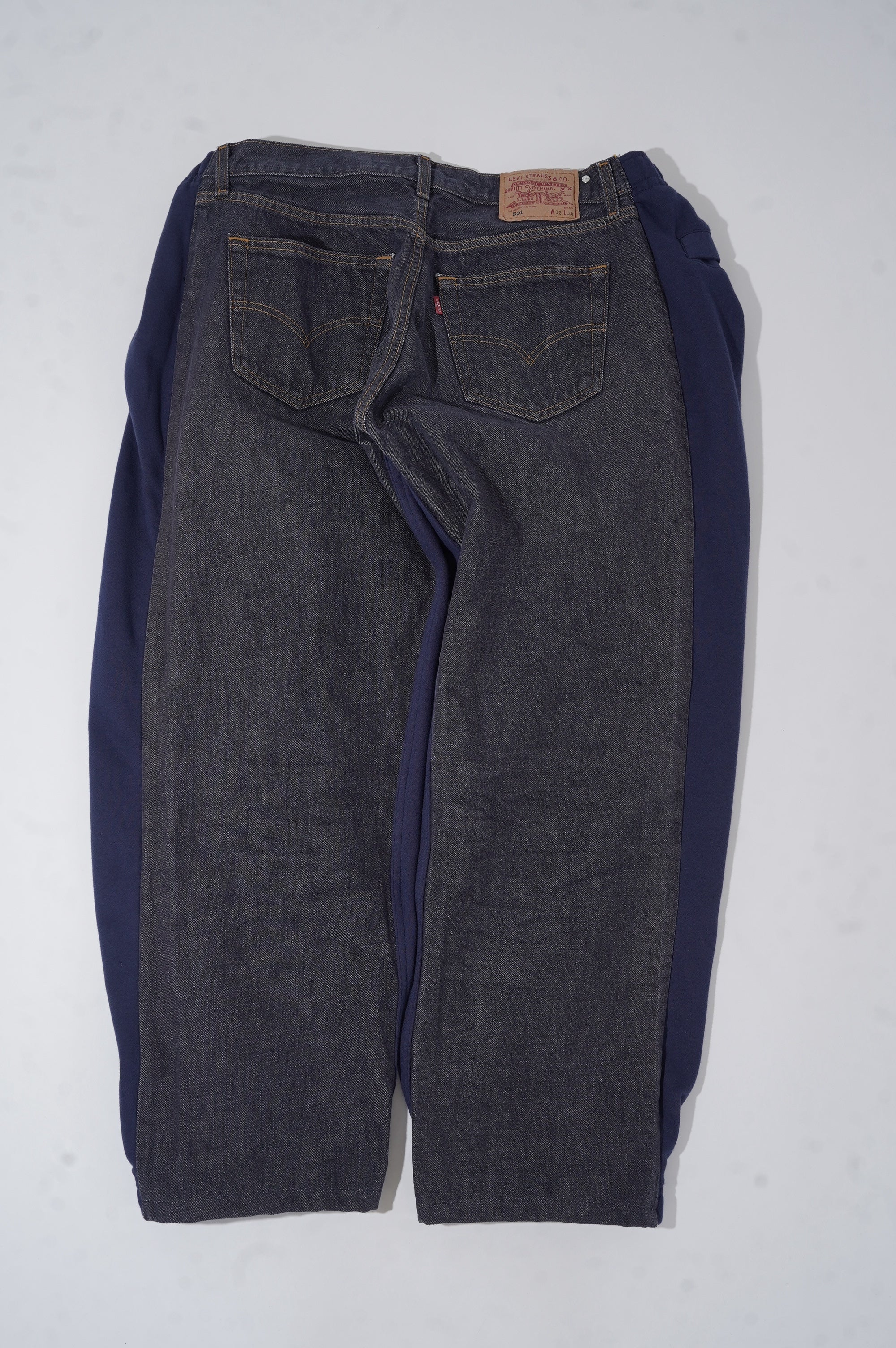 BLESS "OVER JOGGING JEANS"　［NAVY/DENIMBLUE］