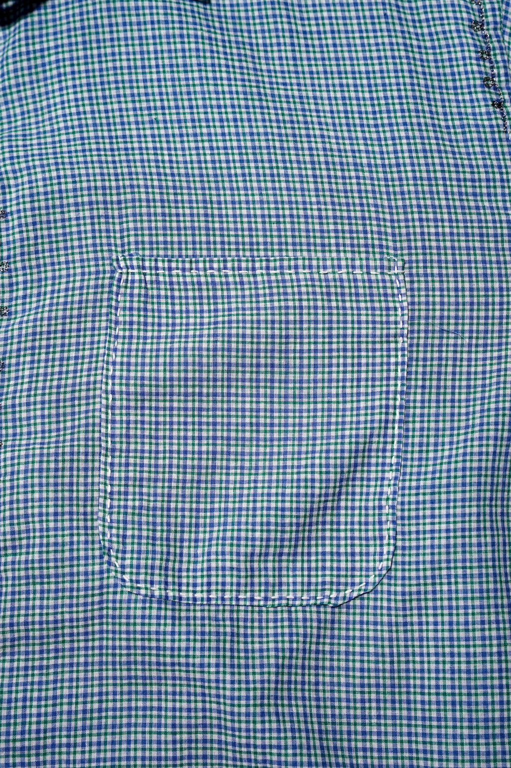 MAATEE&SONS "GUPTA EMBROIDERY" [BLUE GREEN CHK]