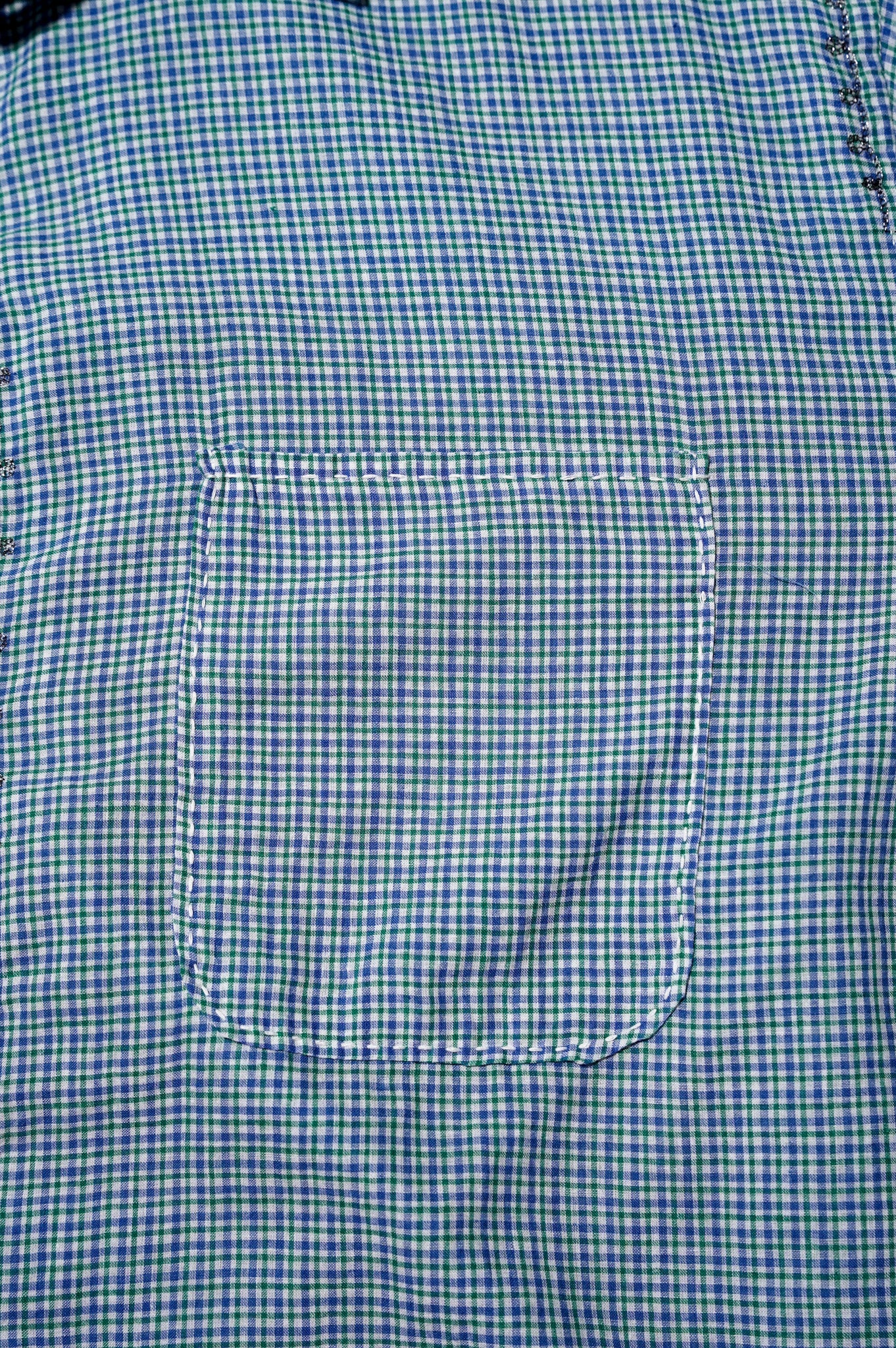 MAATEE&SONS "GUPTA EMBROIDERY" [BLUE GREEN CHK]