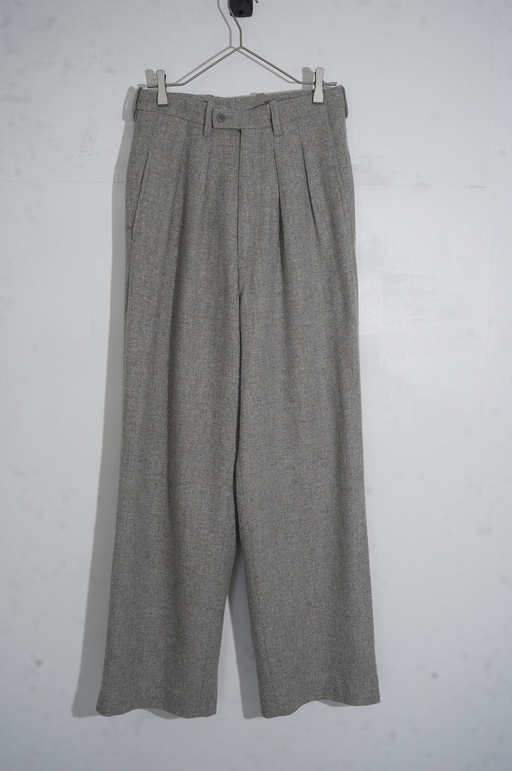 m's braque "TUCKED BAGGY PANTS" ［LIGHT GRAY MIX］