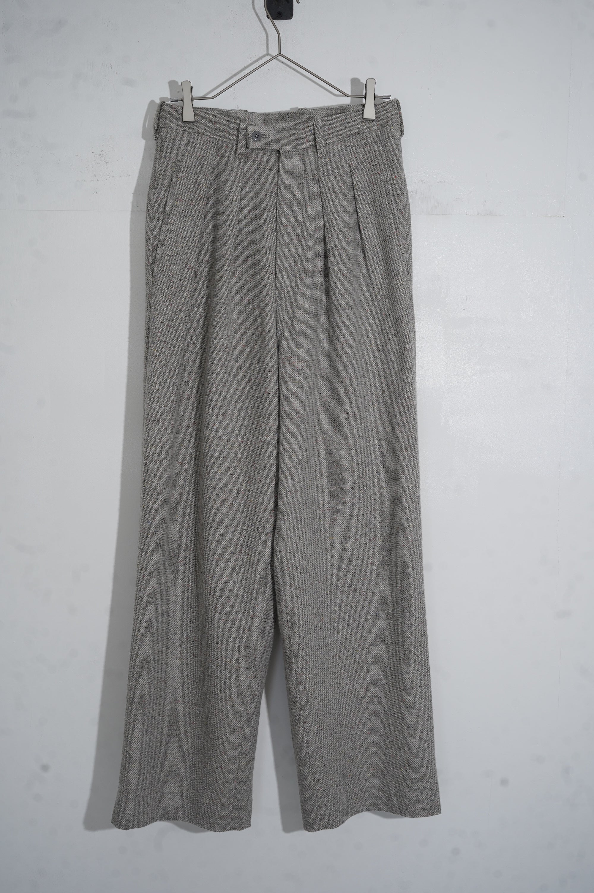 m's braque "TUCKED BAGGY PANTS" ［LIGHT GRAY MIX］
