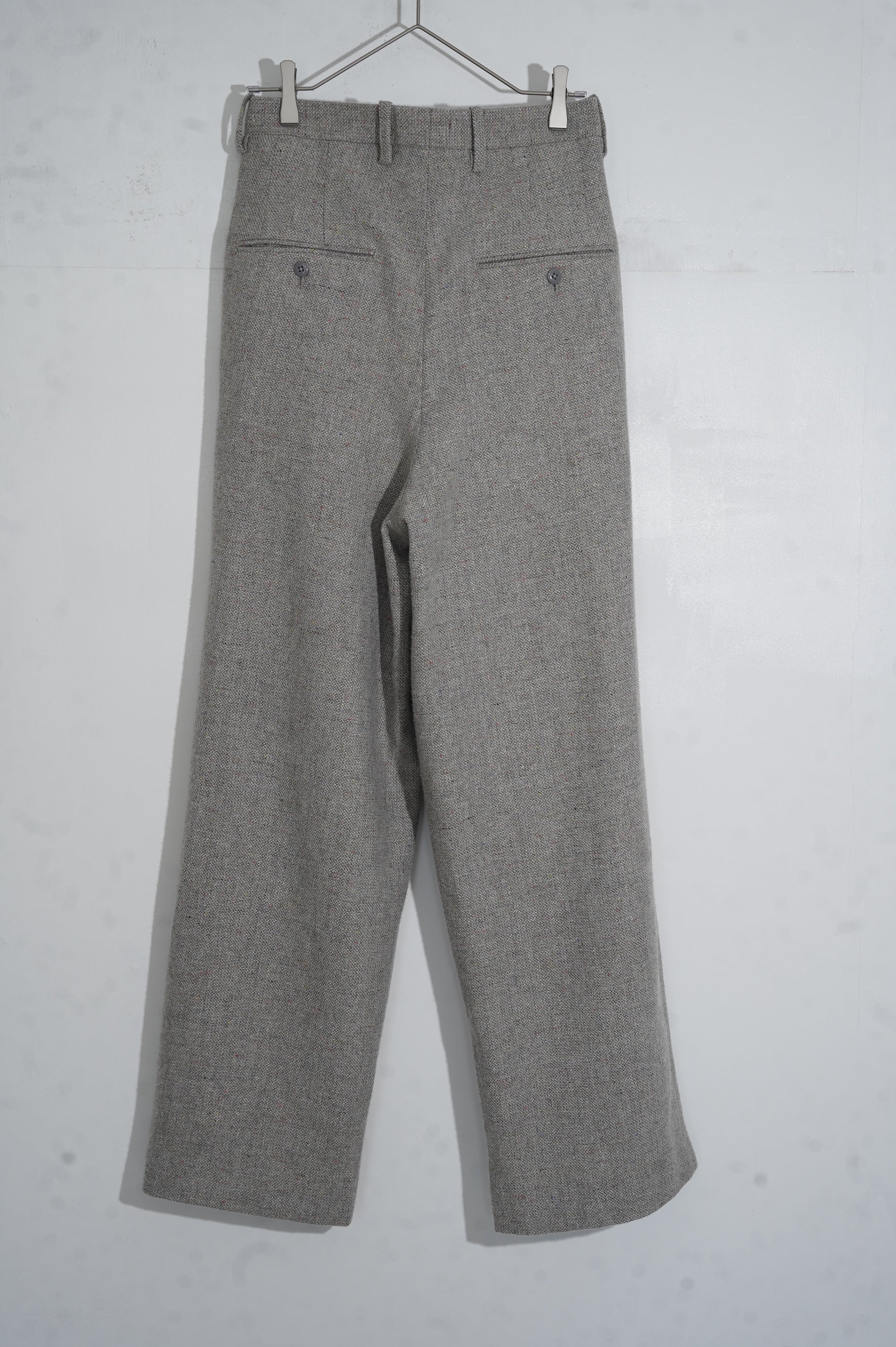 m's braque "TUCKED BAGGY PANTS" ［LIGHT GRAY MIX］