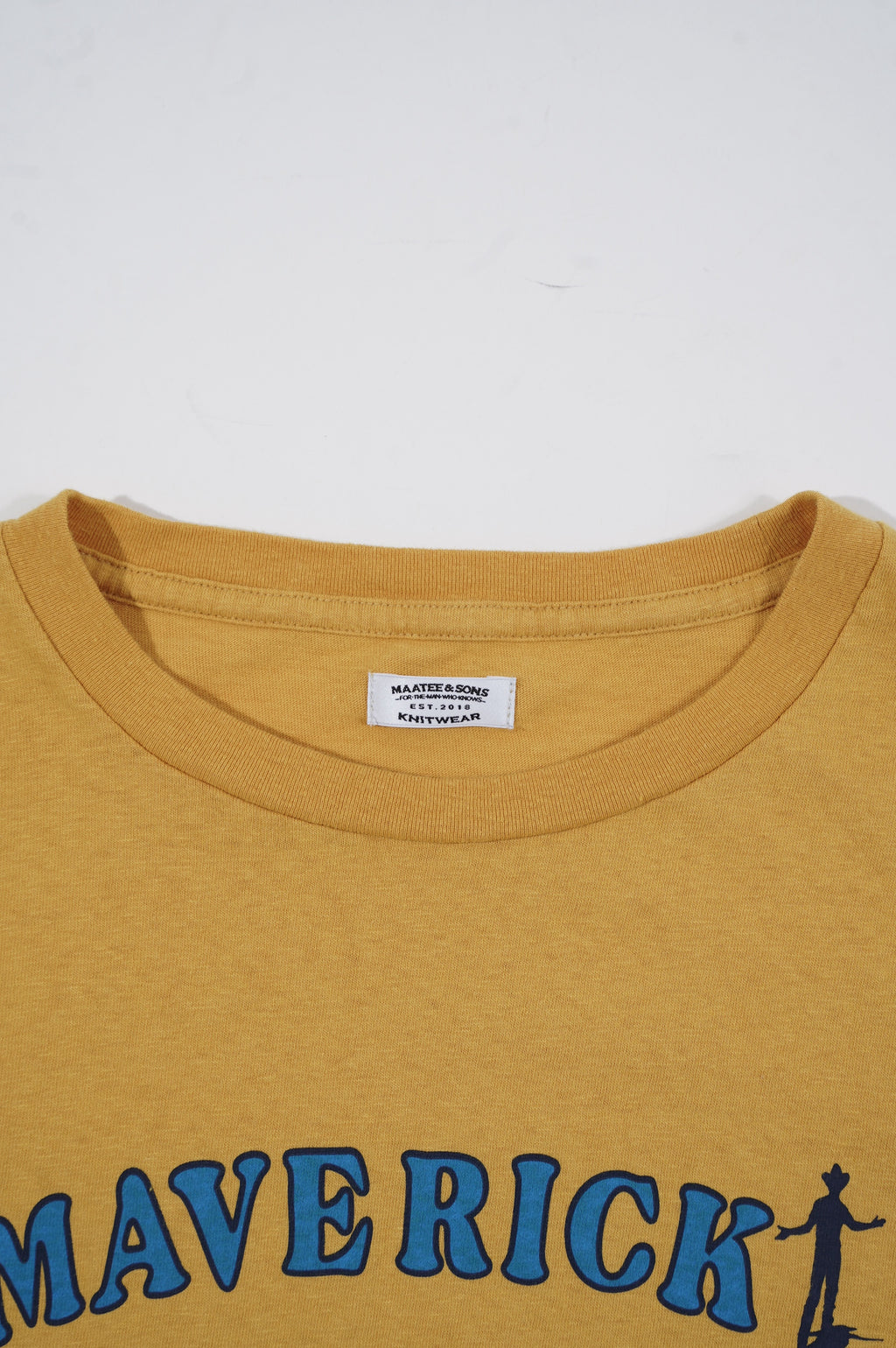 MAATEE&SONS "PRINT TEE" [YELLOW MARVERICK]