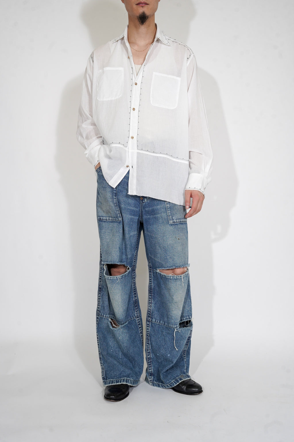 MAATEE&SONS "GUPTA EMBROIDERY" [WHITE]