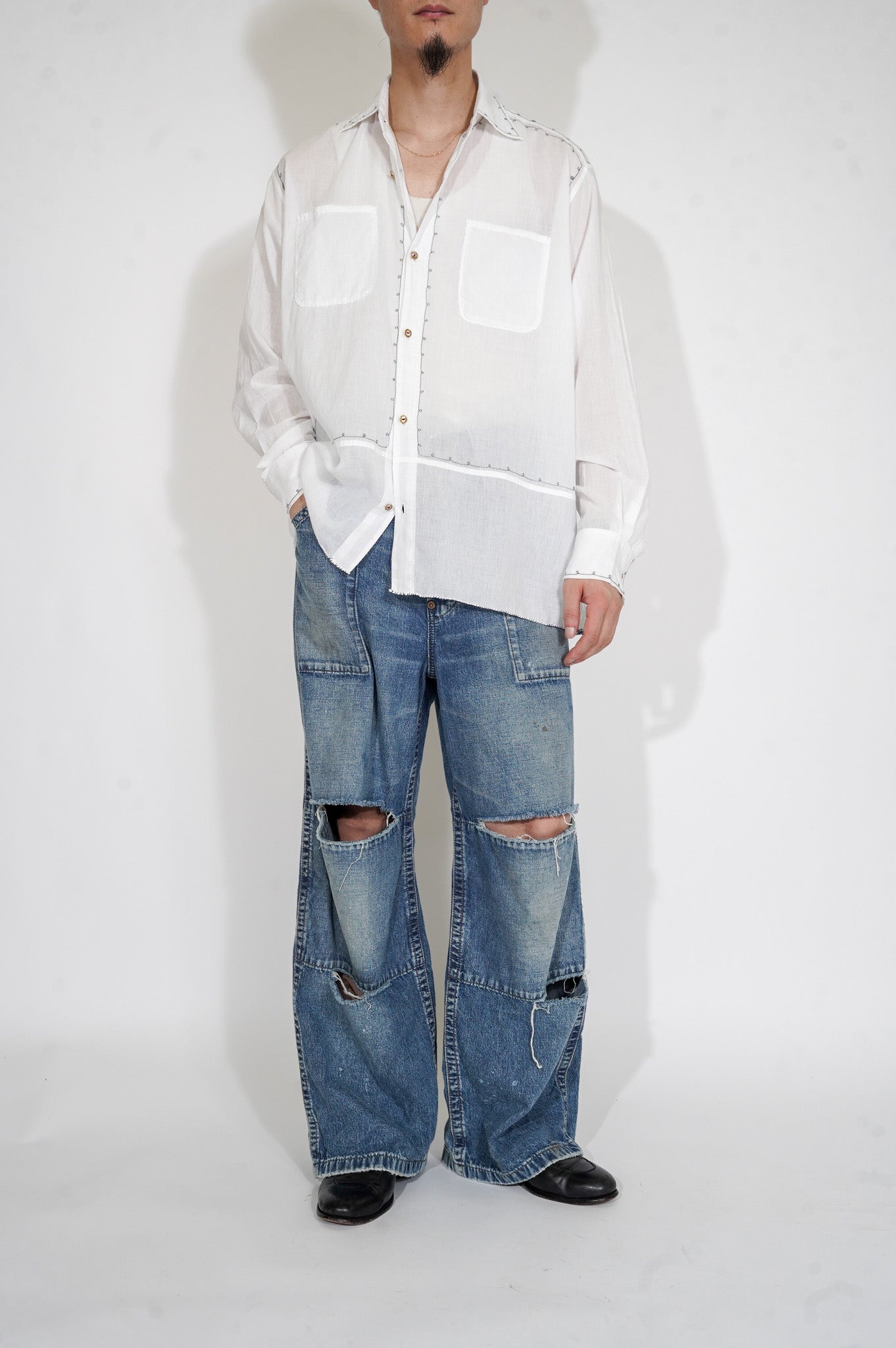 MAATEE&SONS "GUPTA EMBROIDERY" [WHITE]