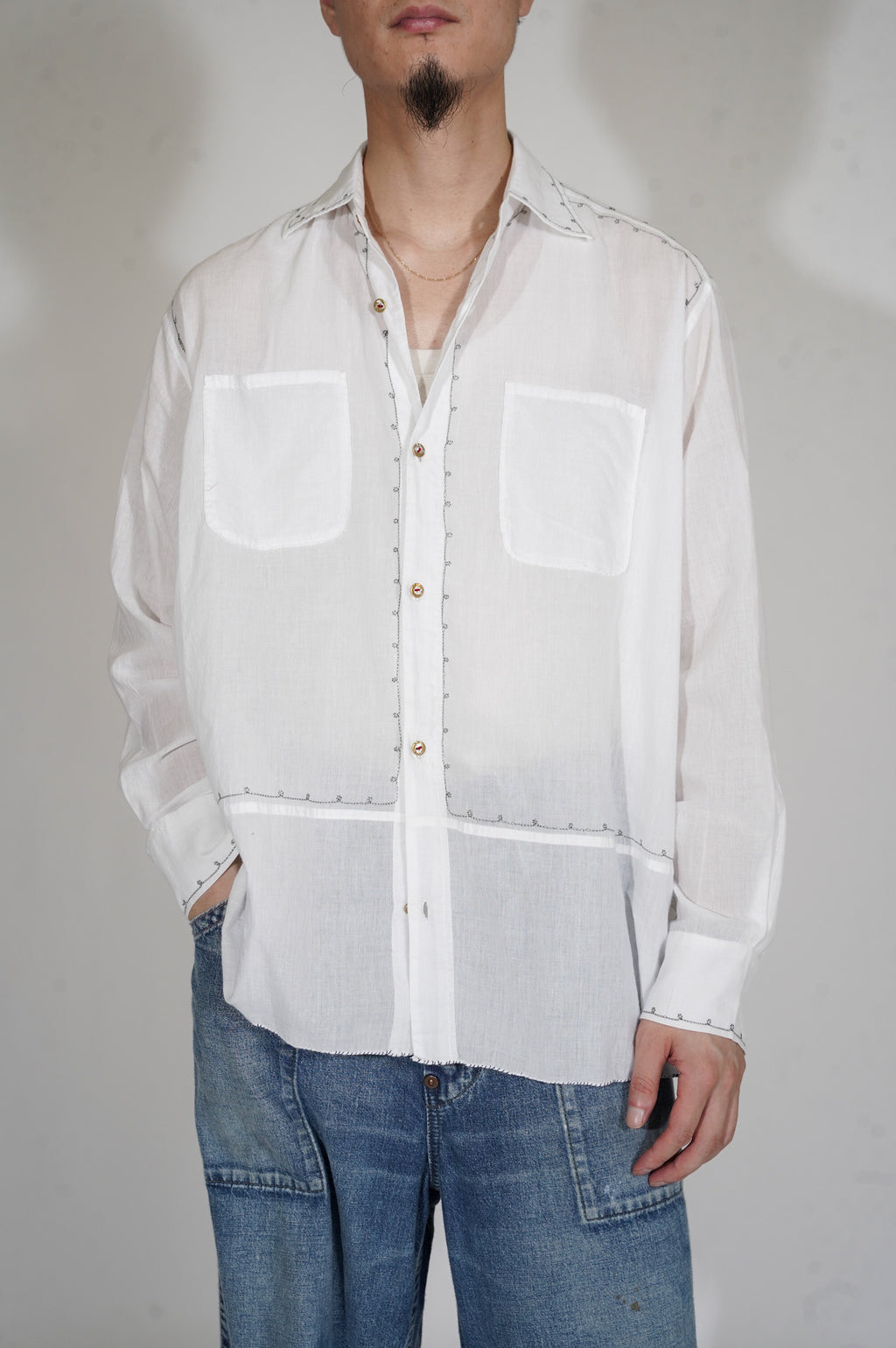 MAATEE&SONS "GUPTA EMBROIDERY" [WHITE]