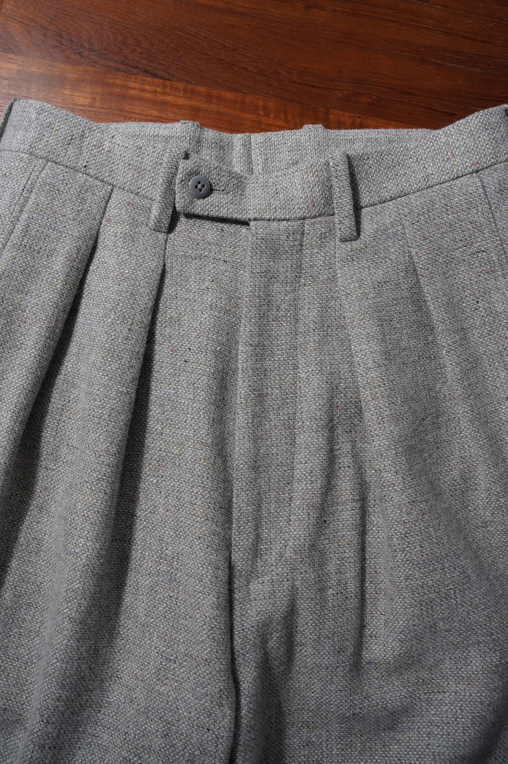 m's braque "TUCKED BAGGY PANTS" ［LIGHT GRAY MIX］
