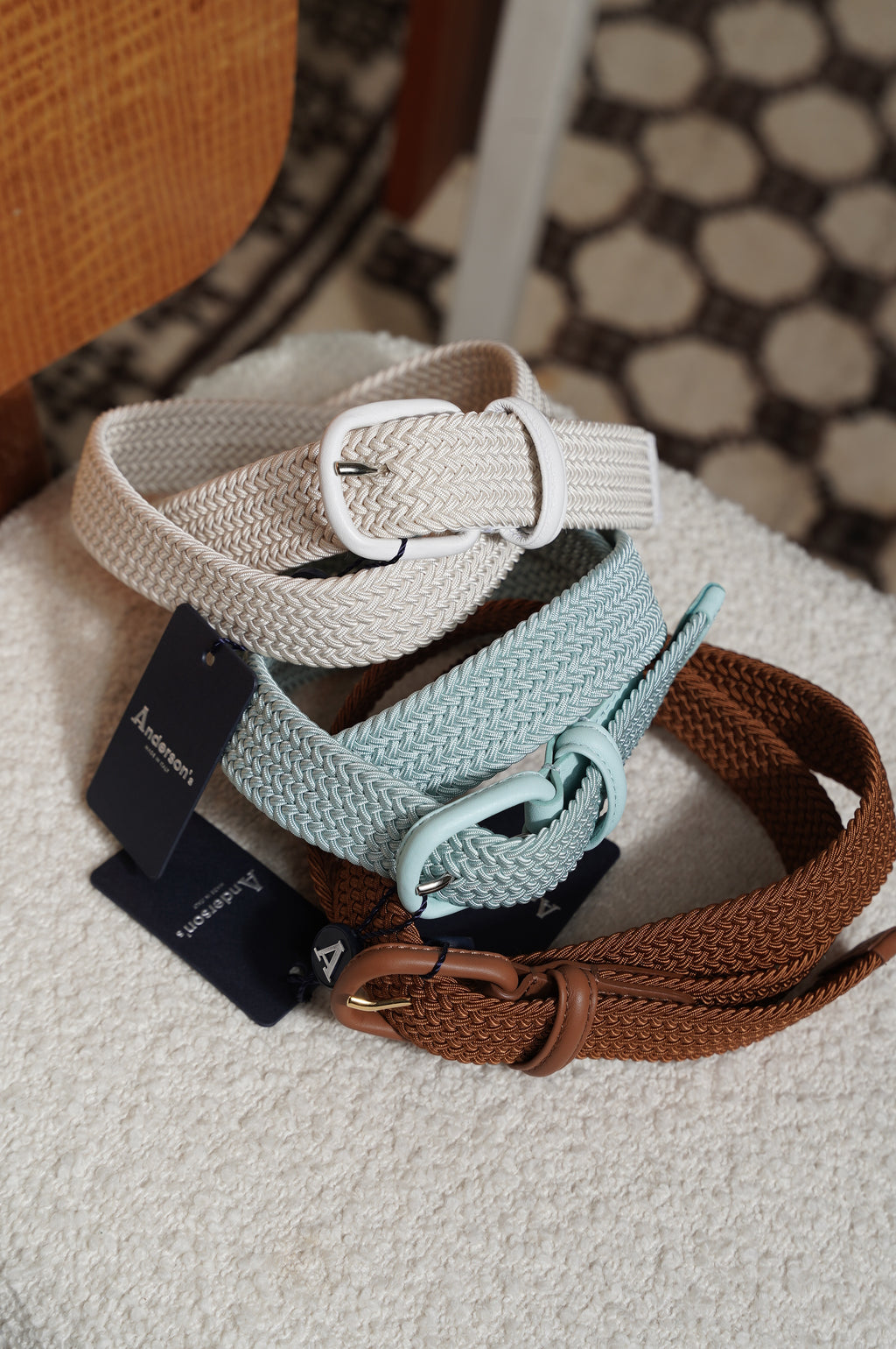 Anderson's "Ex. Rubber mesh belt"