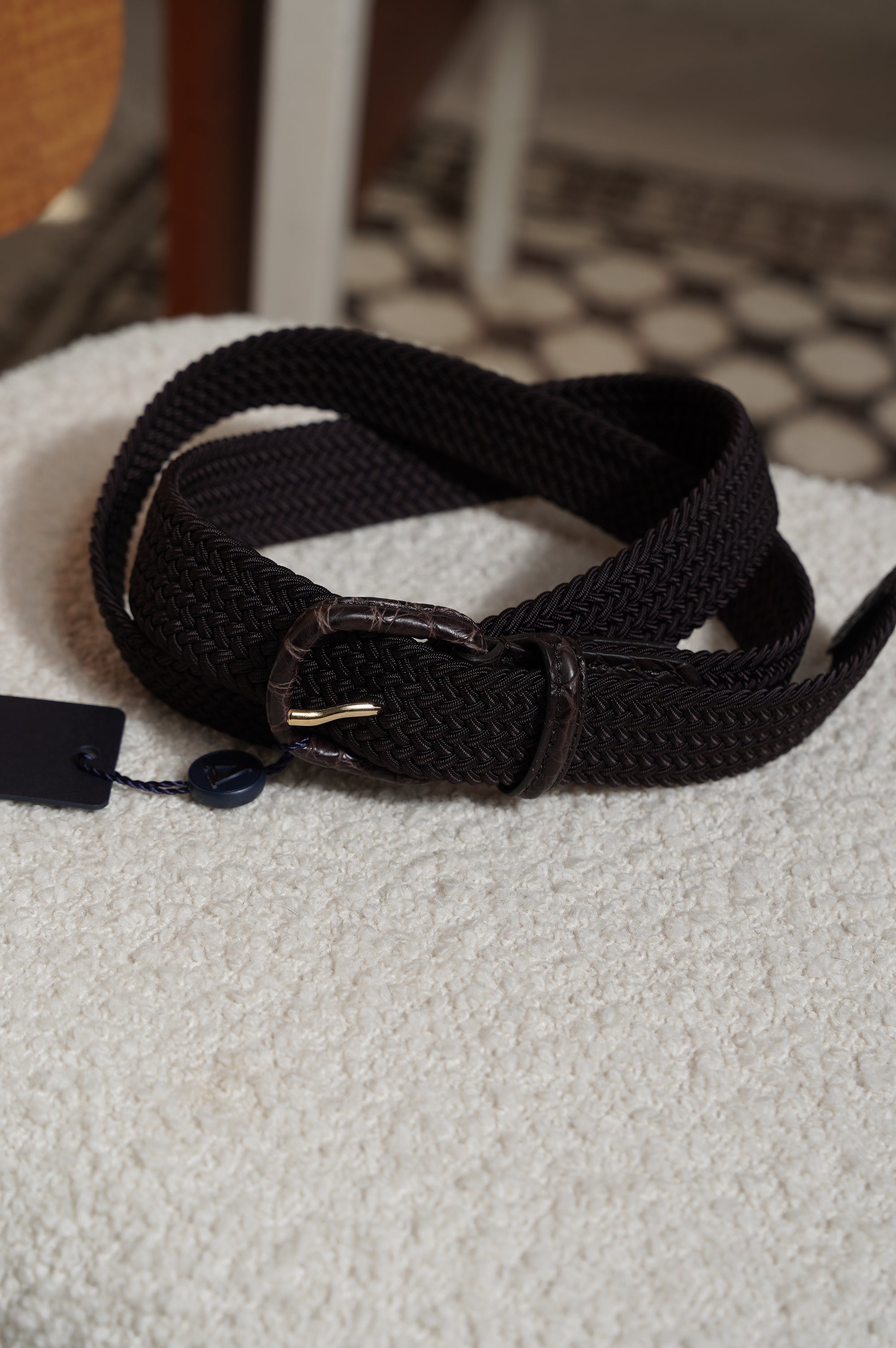 Anderson's "Ex.rubber mesh crocodile belt"