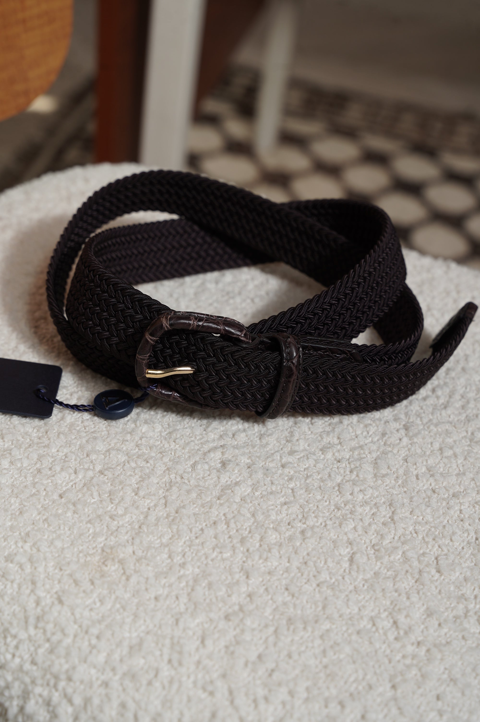 Anderson's "Ex.rubber mesh crocodile belt"