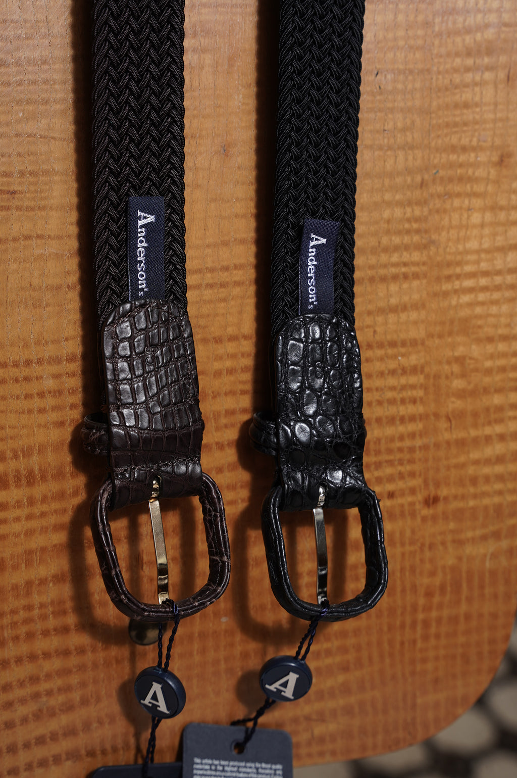 Anderson's "Ex.rubber mesh crocodile belt"