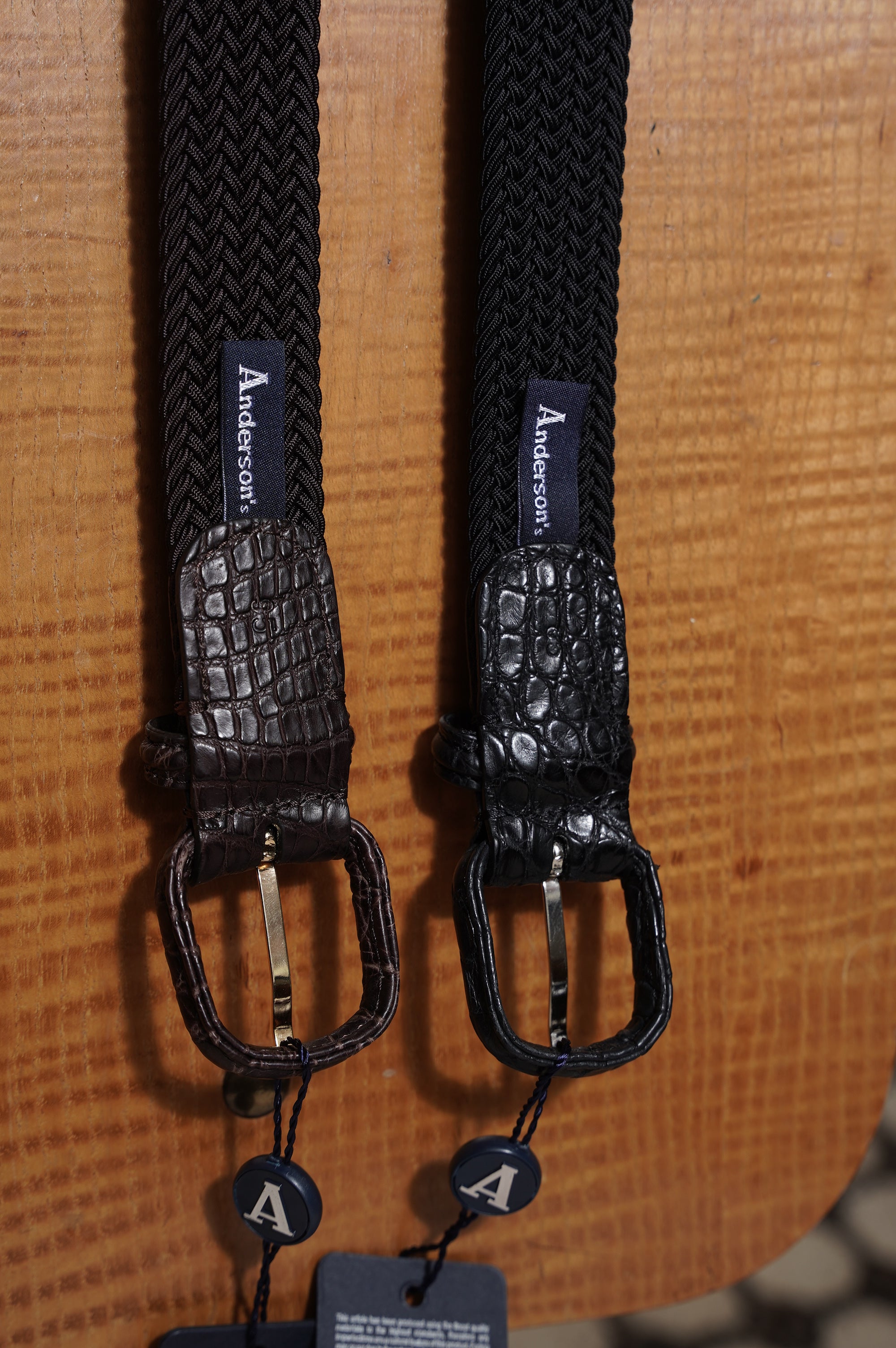 Anderson's "Ex.rubber mesh crocodile belt"