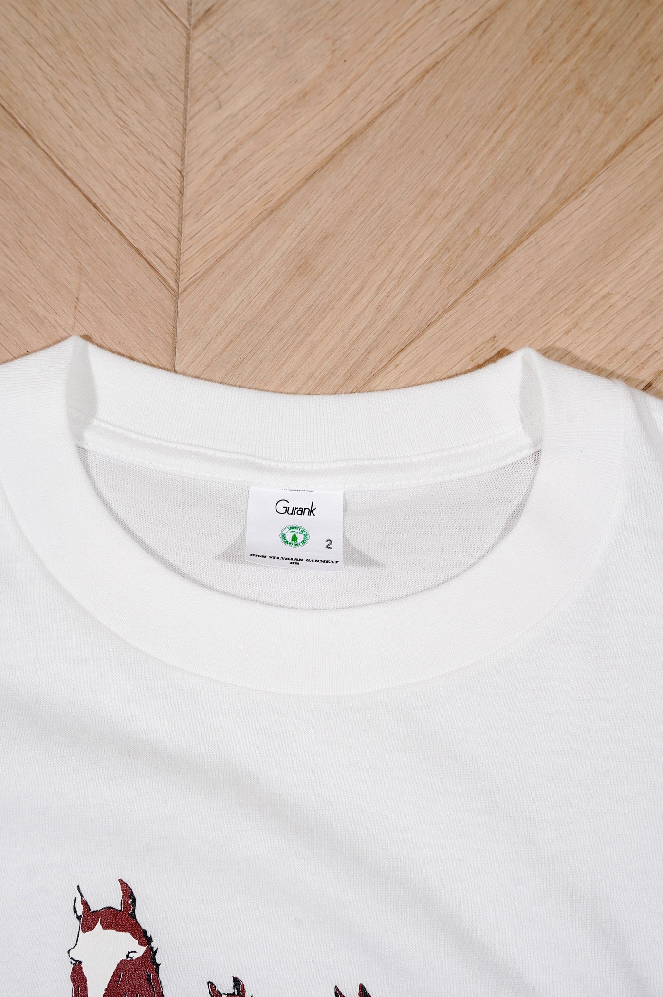 Gurank "ASIC Print T Shirts" [WHITE]