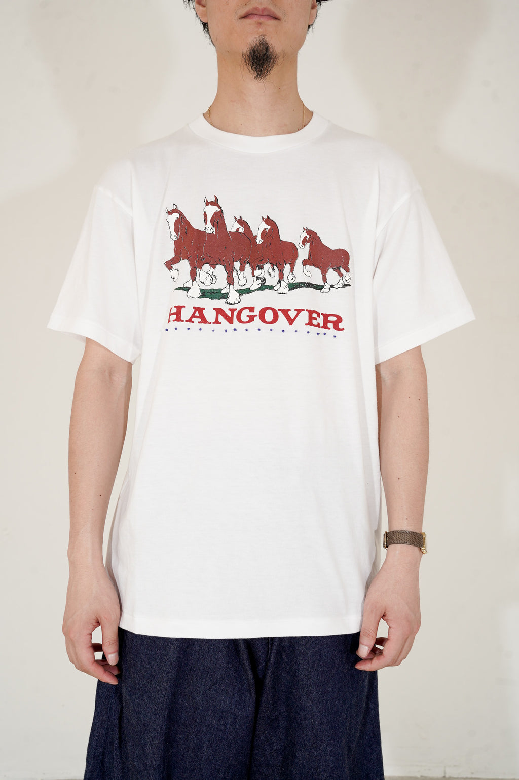 Gurank "ASIC Print T Shirts" [WHITE]