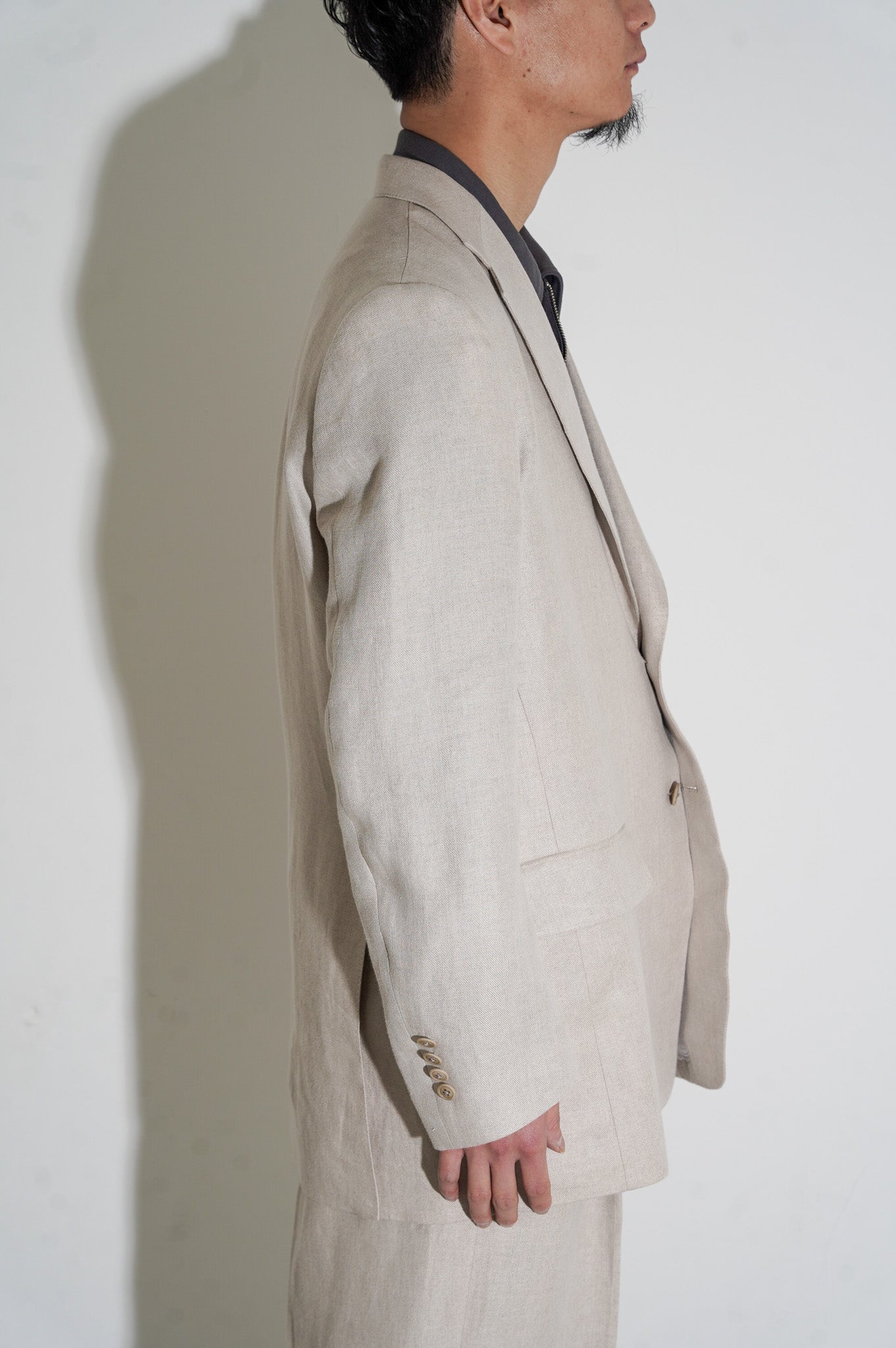 REVERBERATE "TAILORED JACKET" [ECRU]