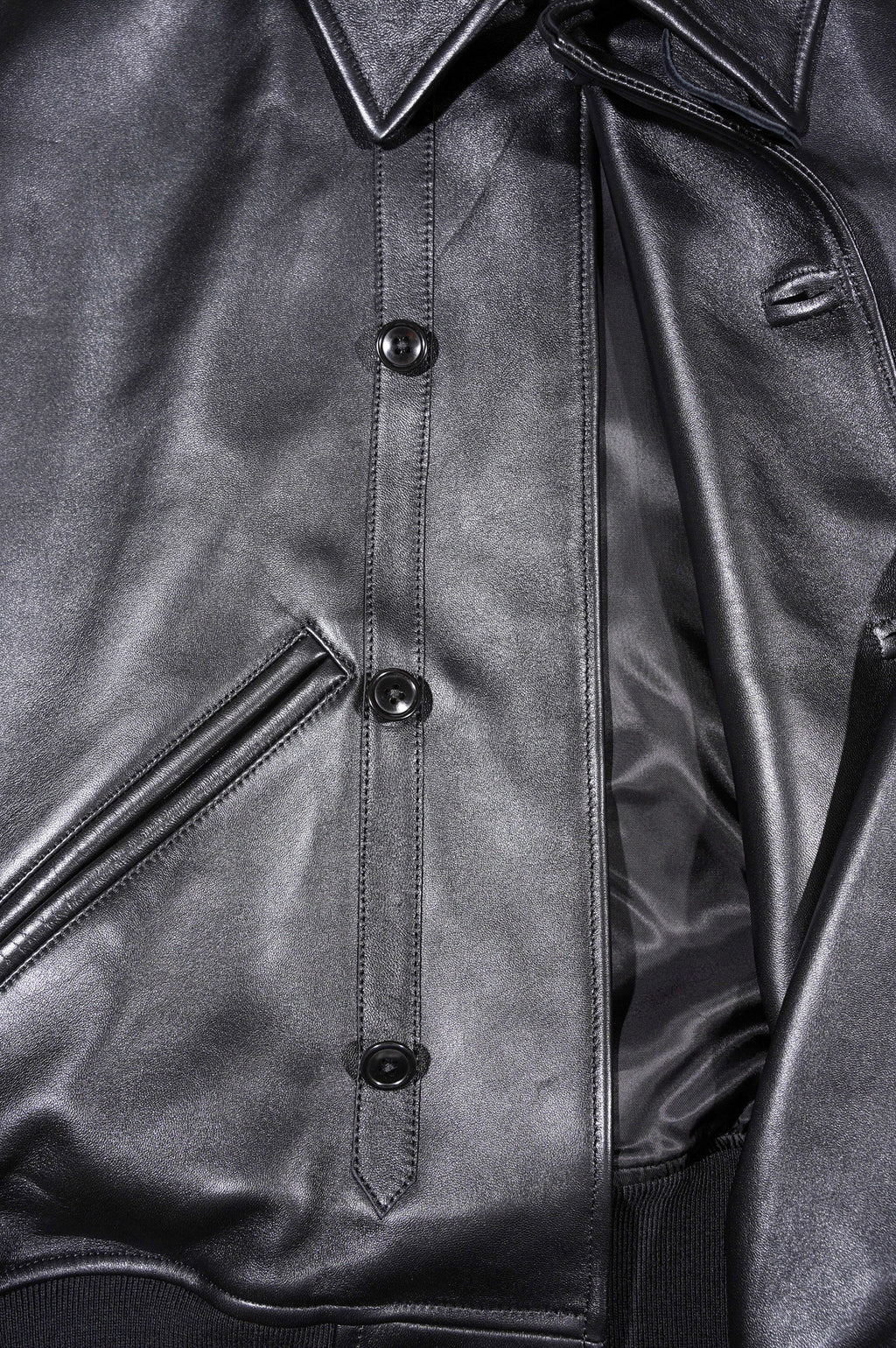 REVERBERATE "LEATHER BLOUSON DOUBLE" [BLACK]