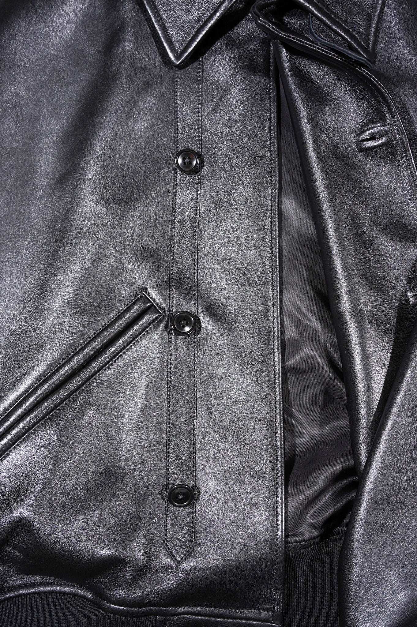 REVERBERATE "LEATHER BLOUSON DOUBLE" [BLACK]