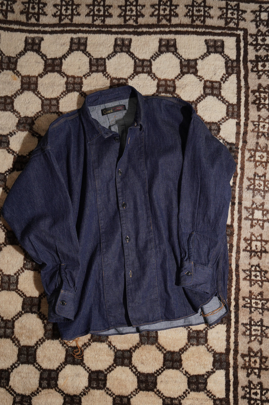 Gurank "8oz denim work shirts" [INDIGO]