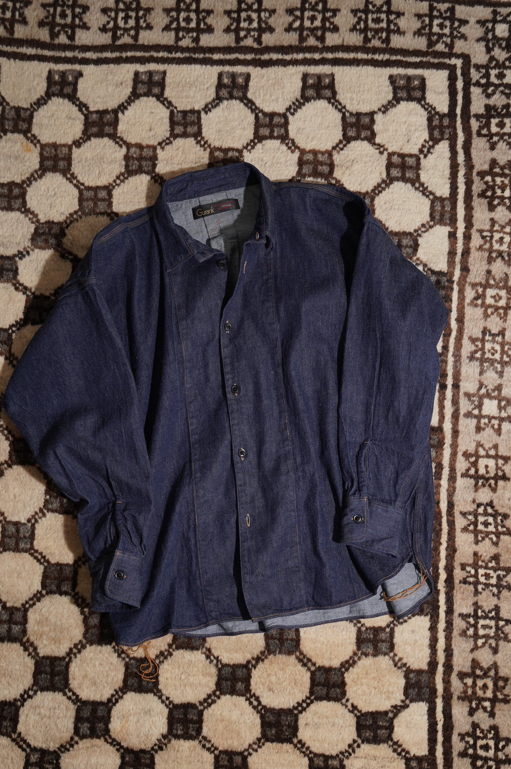 Gurank "8oz denim work shirts" [INDIGO]
