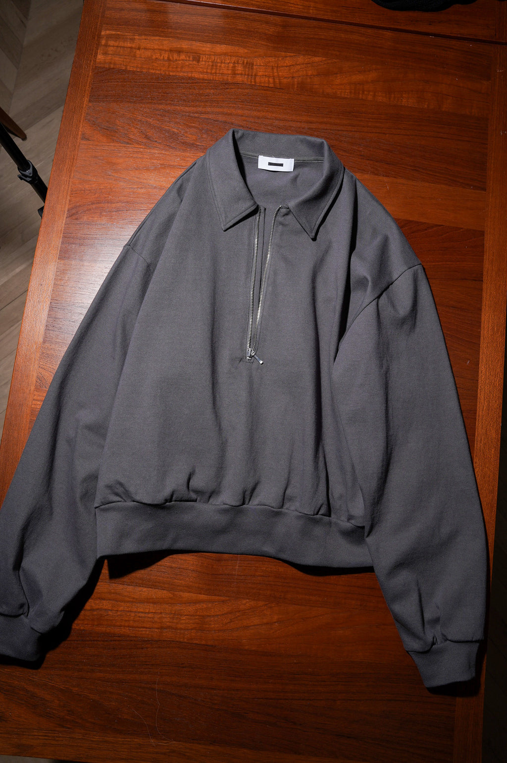 REVERBERATE "HALF ZIP JERSEY" [DARK GRAY]