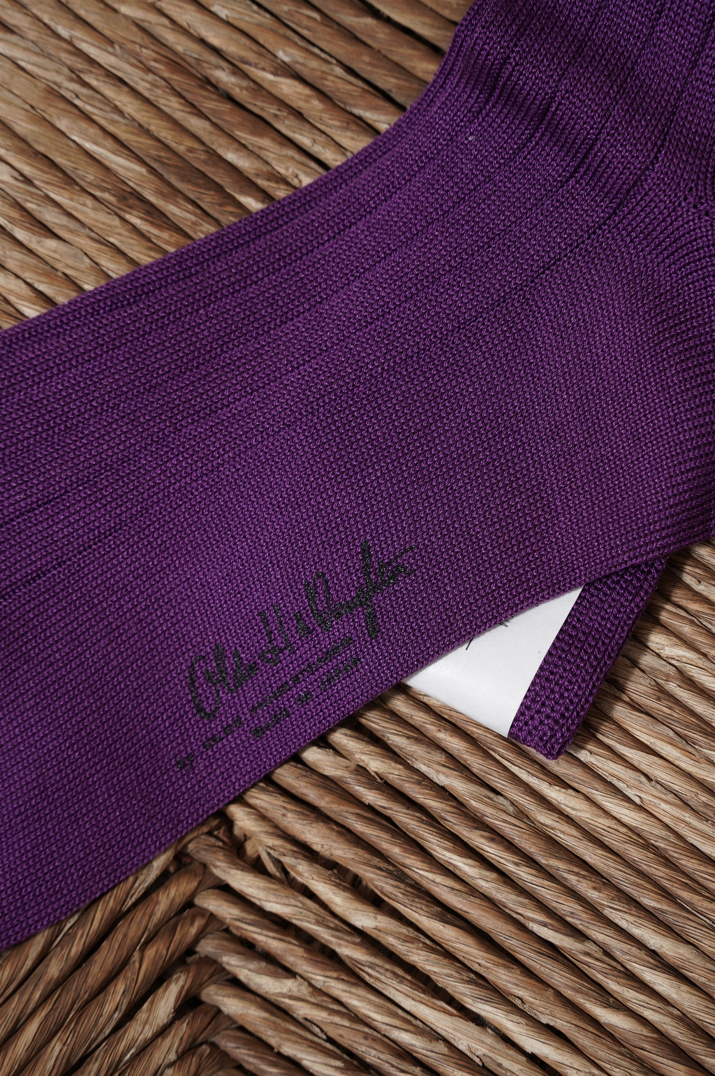 Olde H & daughter "SILK RIB SOCKS" [DAHLIA]
