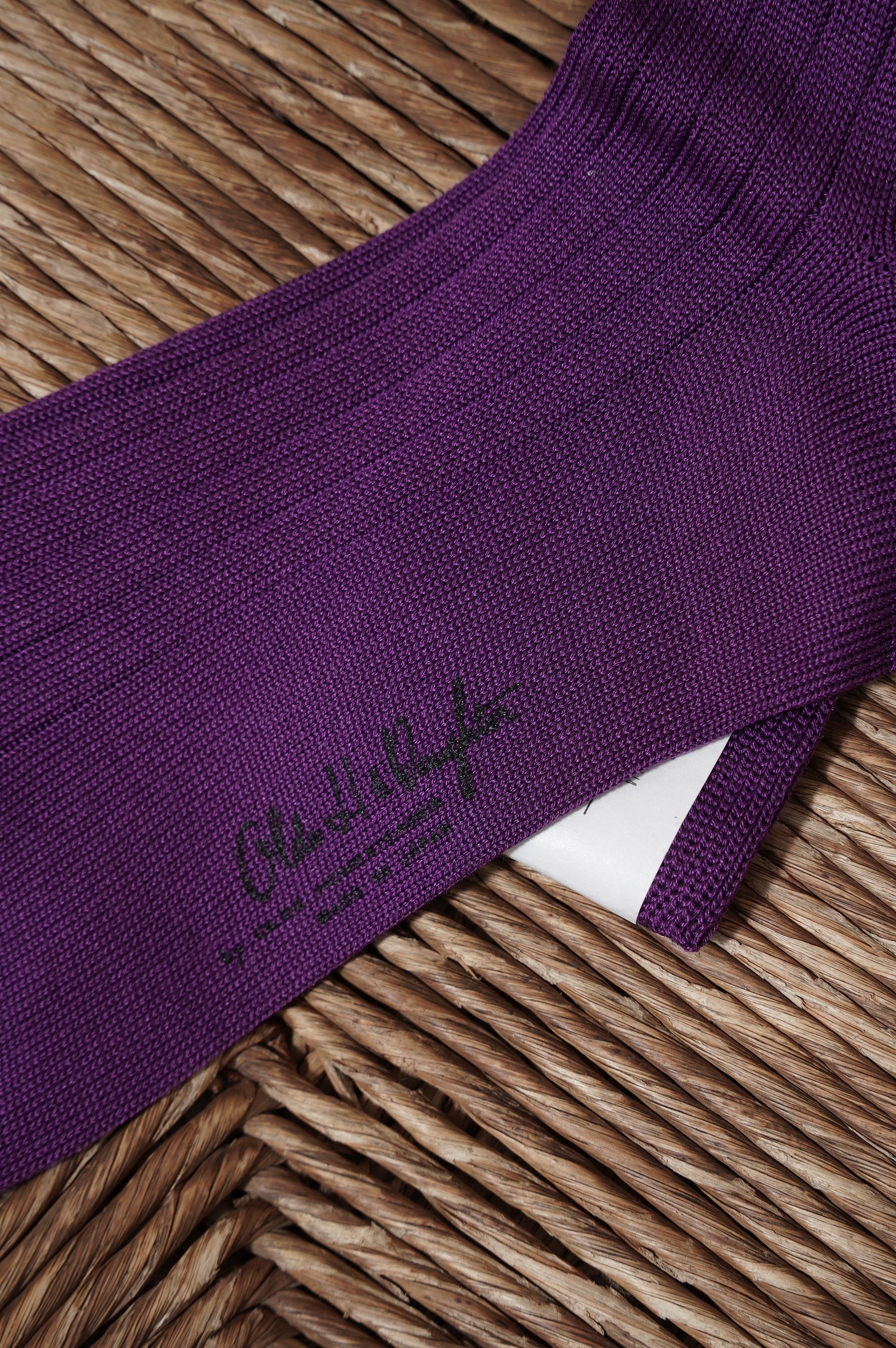 Olde H & daughter "SILK RIB SOCKS" [DAHLIA]