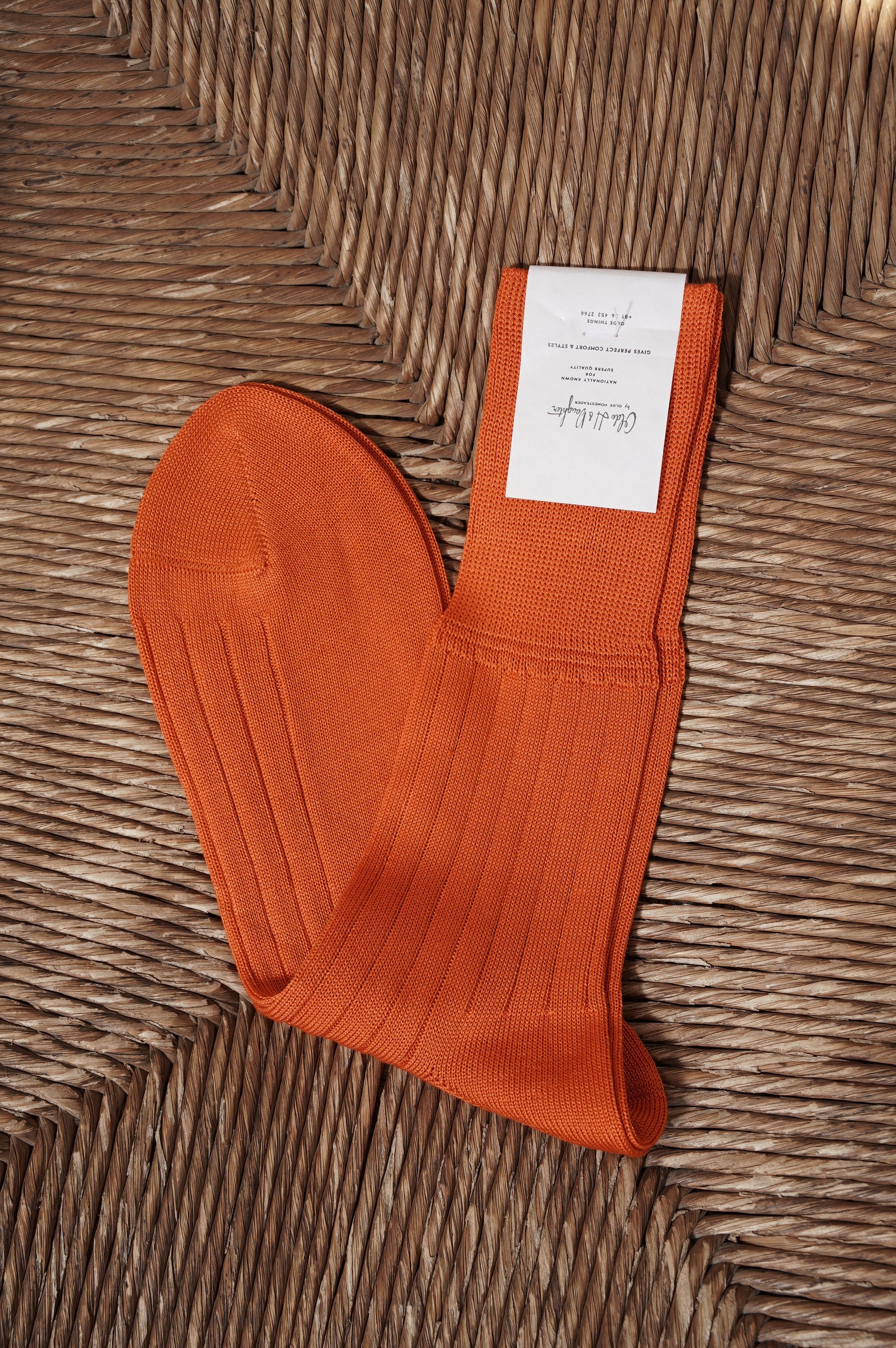 Olde H & daughter "SILK RIB SOCKS" [SUN]