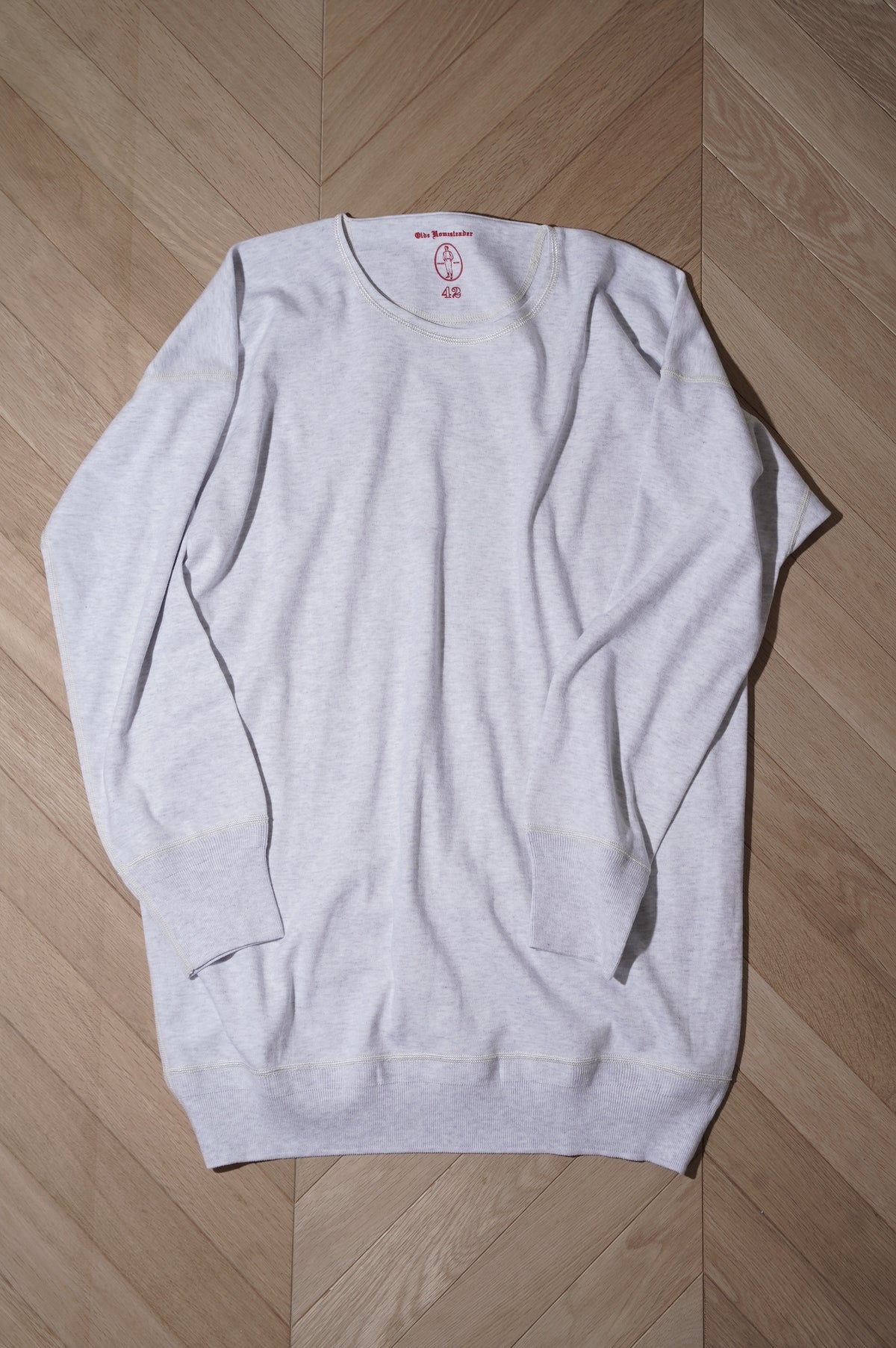 Olde Homesteader "INTERLOCK CREW NECK LONG SLEEVE" [WHITE HEATHER]